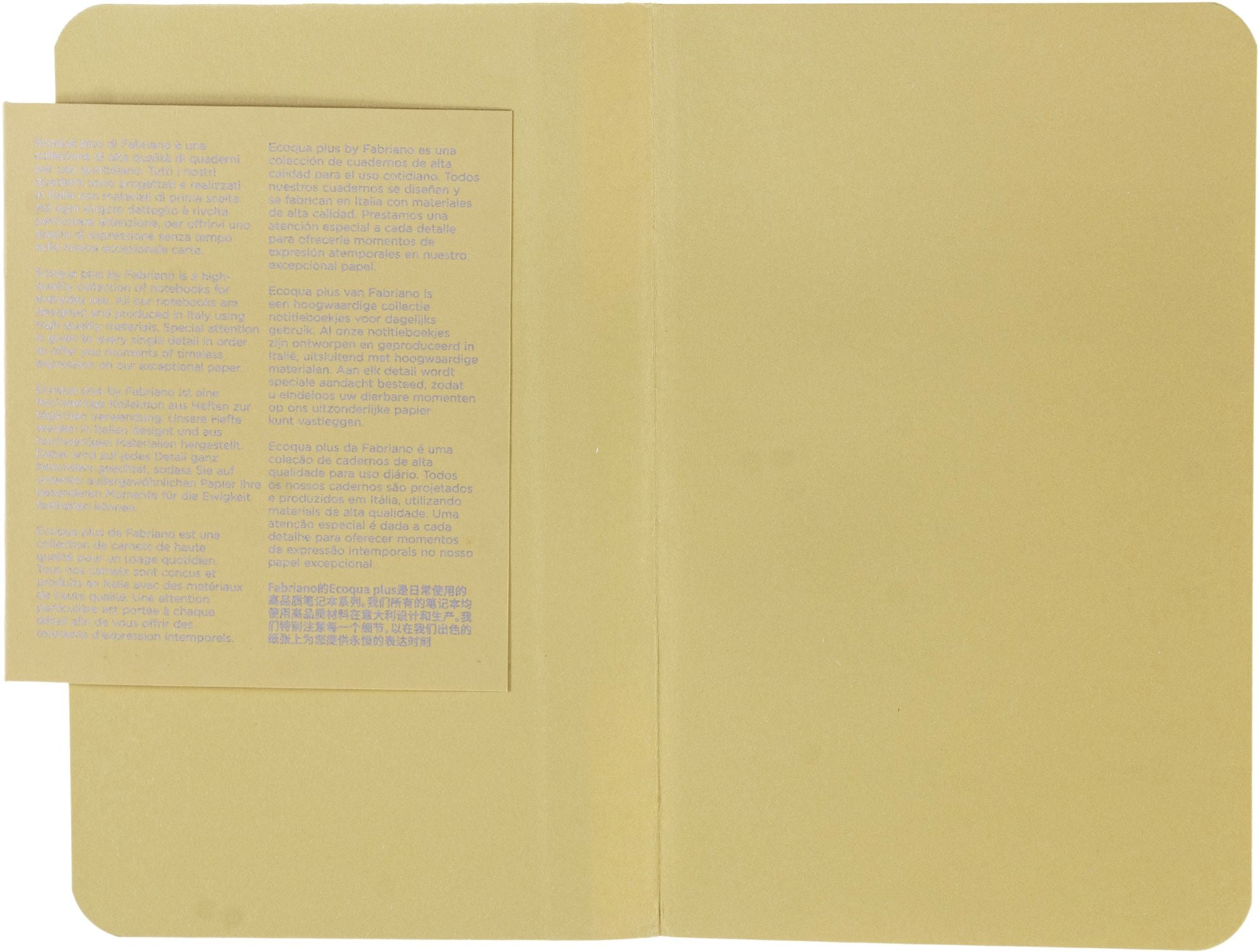 Ecoqua Plus Journal, 3.5 x 5.5, Fabric-Bound, Dotted, Yellow