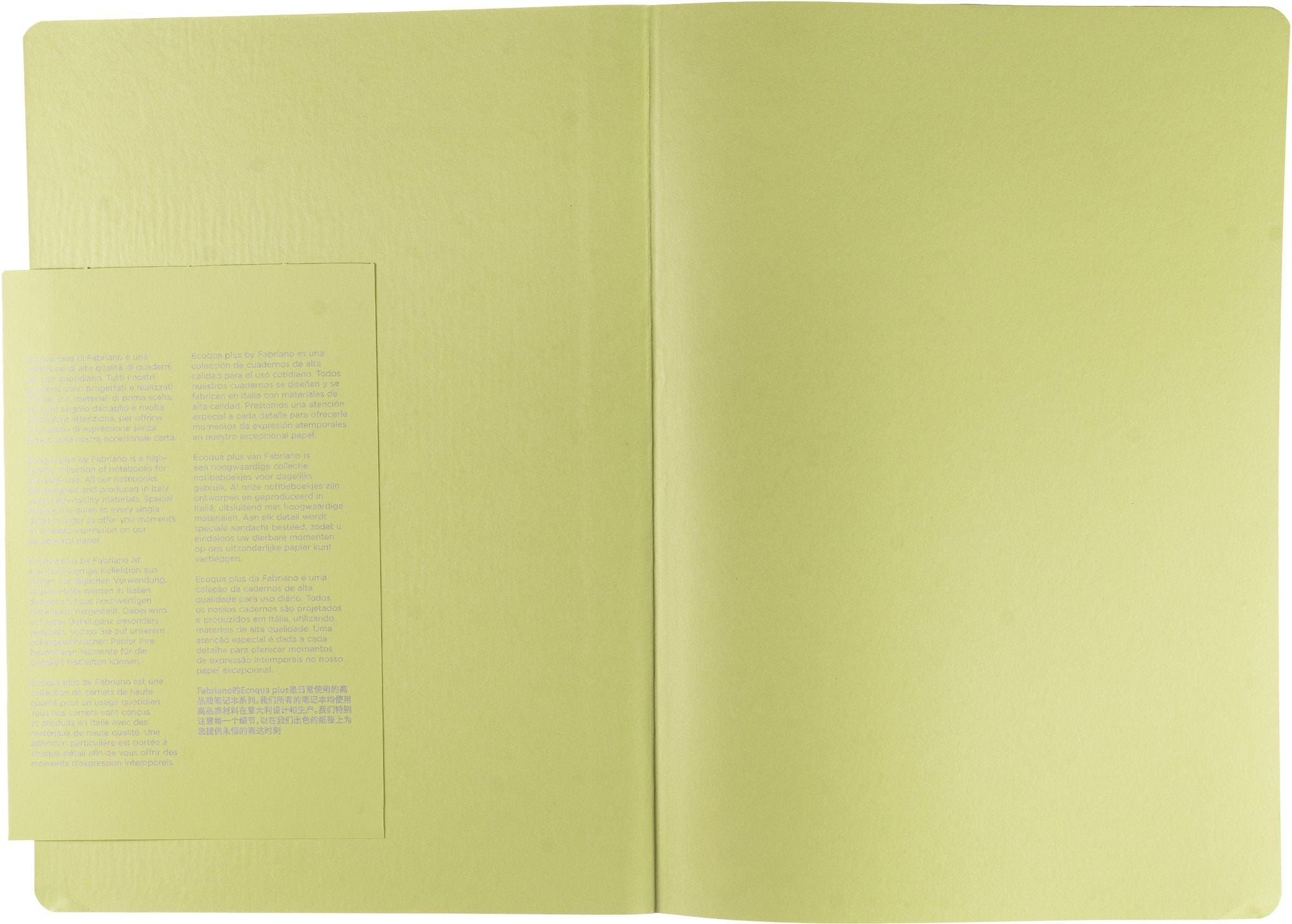 Ecoqua Plus Journal, A4, Fabric-Bound, Dotted, Lime