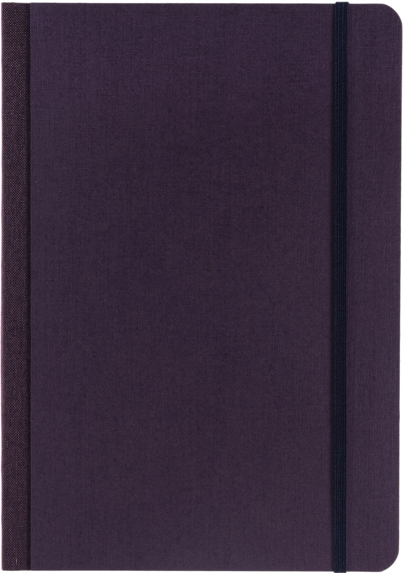Ecoqua Plus Journal, A5, Fabric-Bound, Dotted, Wine