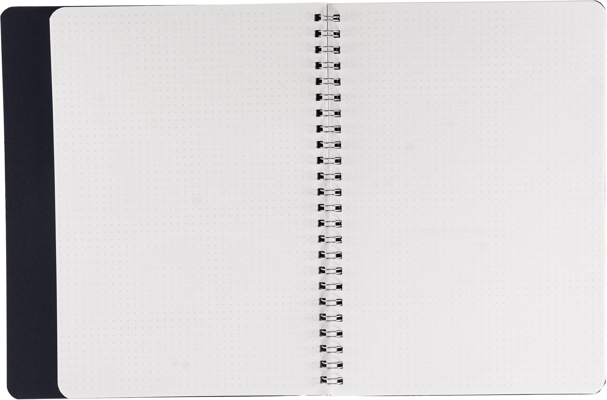 Ecoqua Plus Journal, A5, Hidden Spiral-Bound, Dotted, Navy
