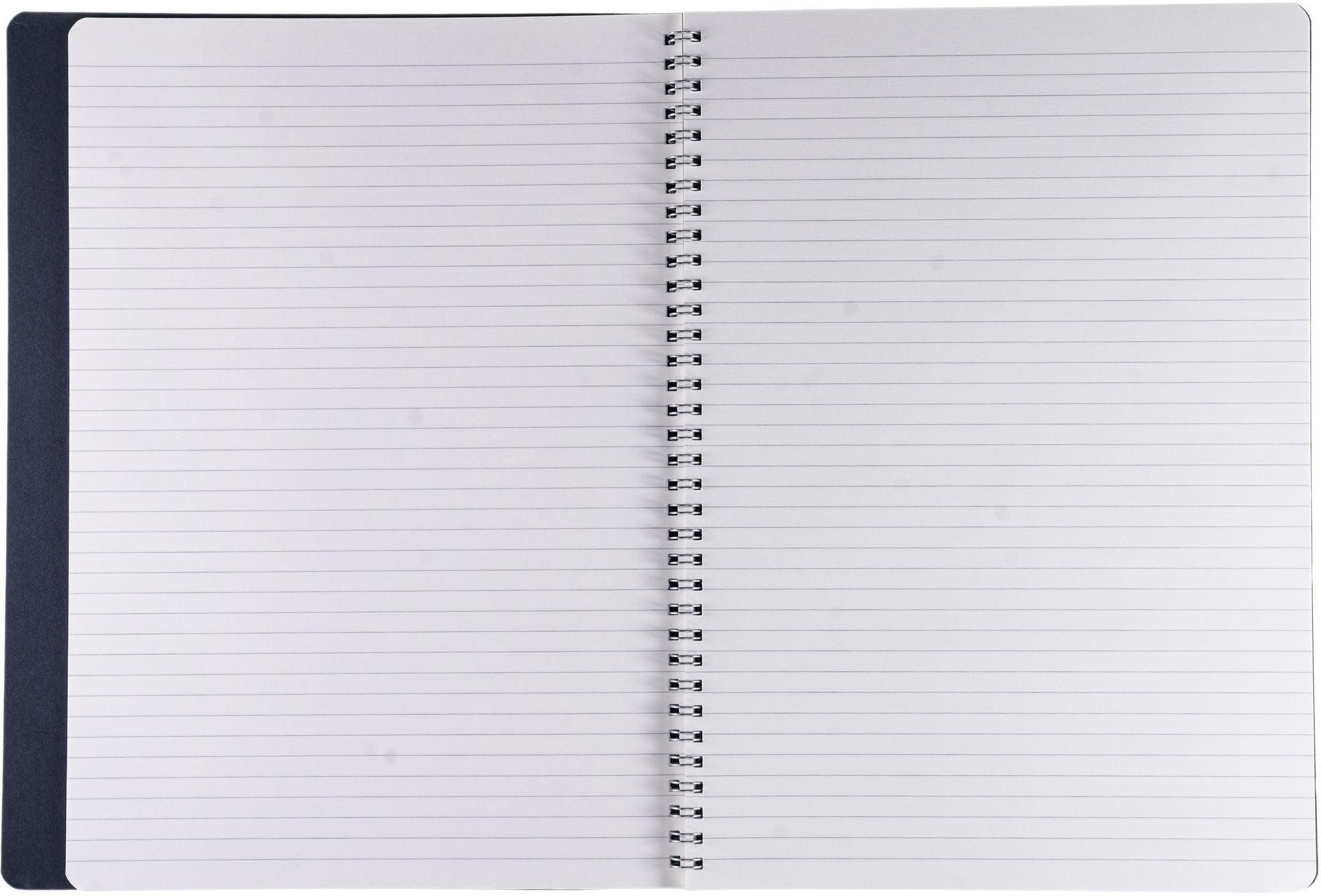 Ecoqua Plus Journal, A4, Hidden Spiral-Bound, Lined, Navy