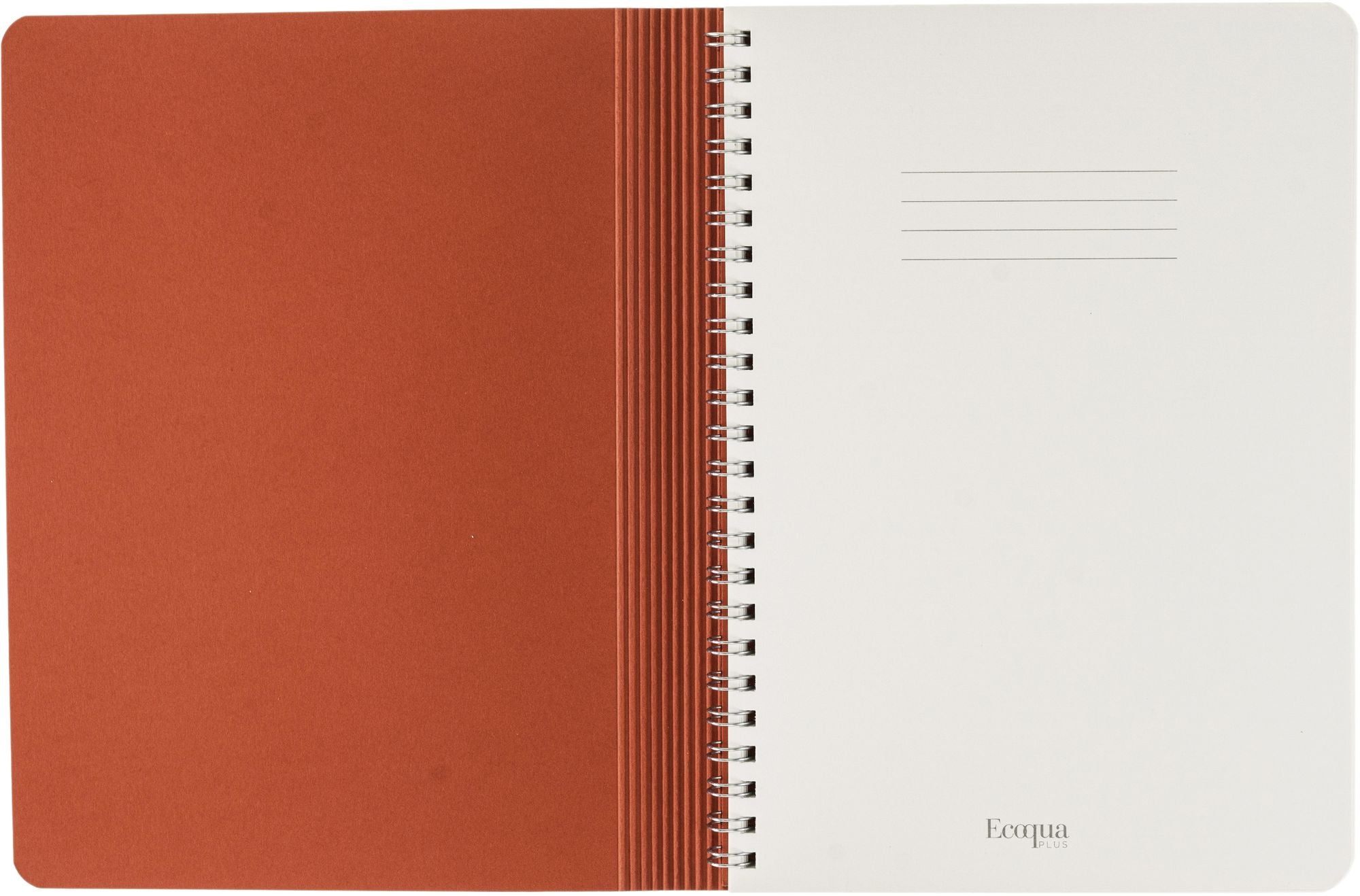 Ecoqua Plus Journal, A4, Hidden Spiral-Bound, Dotted, Red