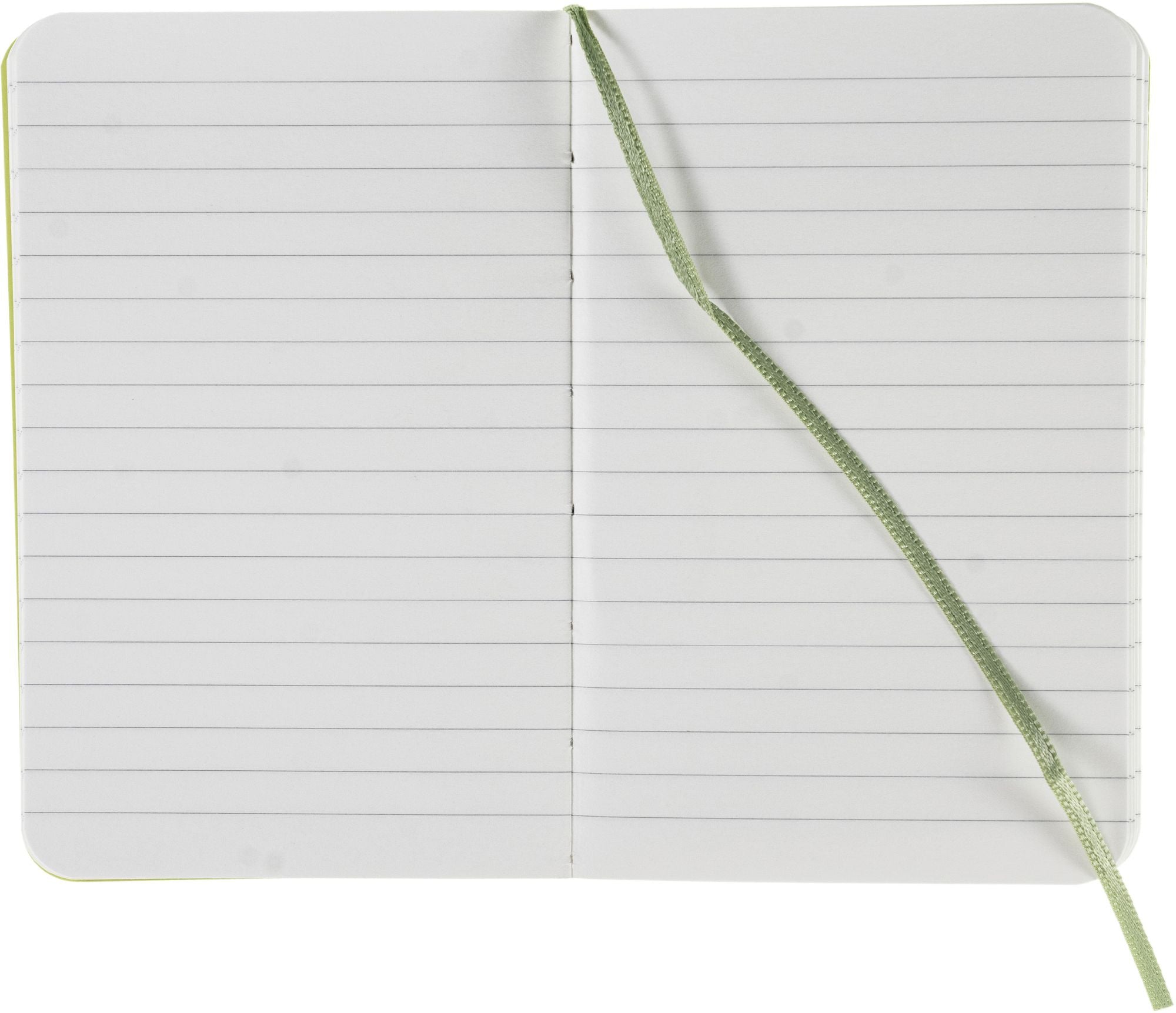 Ecoqua Plus Journal, 3.5 x 5.5, Stitch-Bound, Lined, Lime