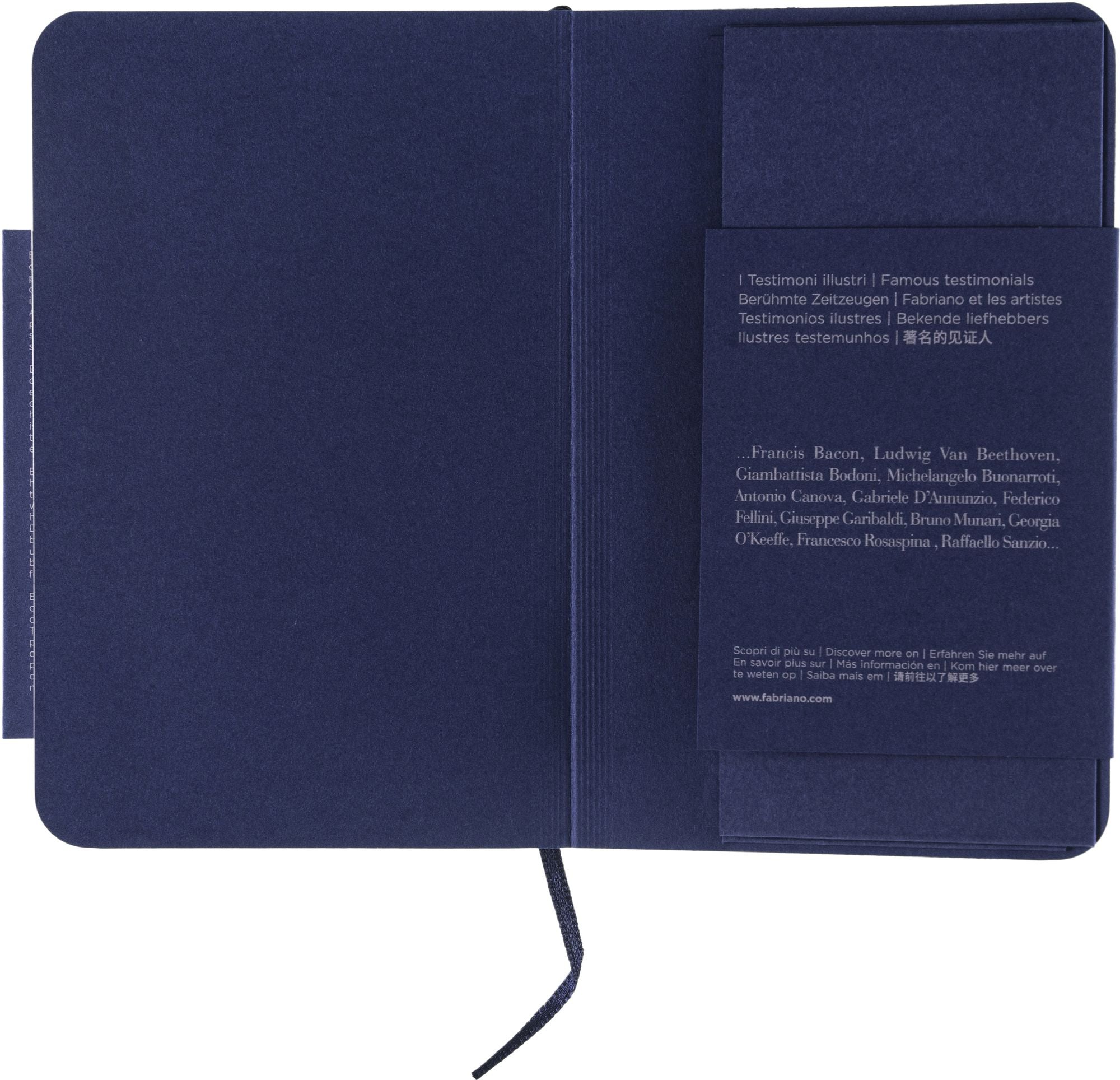 Ecoqua Plus Journal, 3.5 x 5.5, Stitch-Bound, Lined, Navy