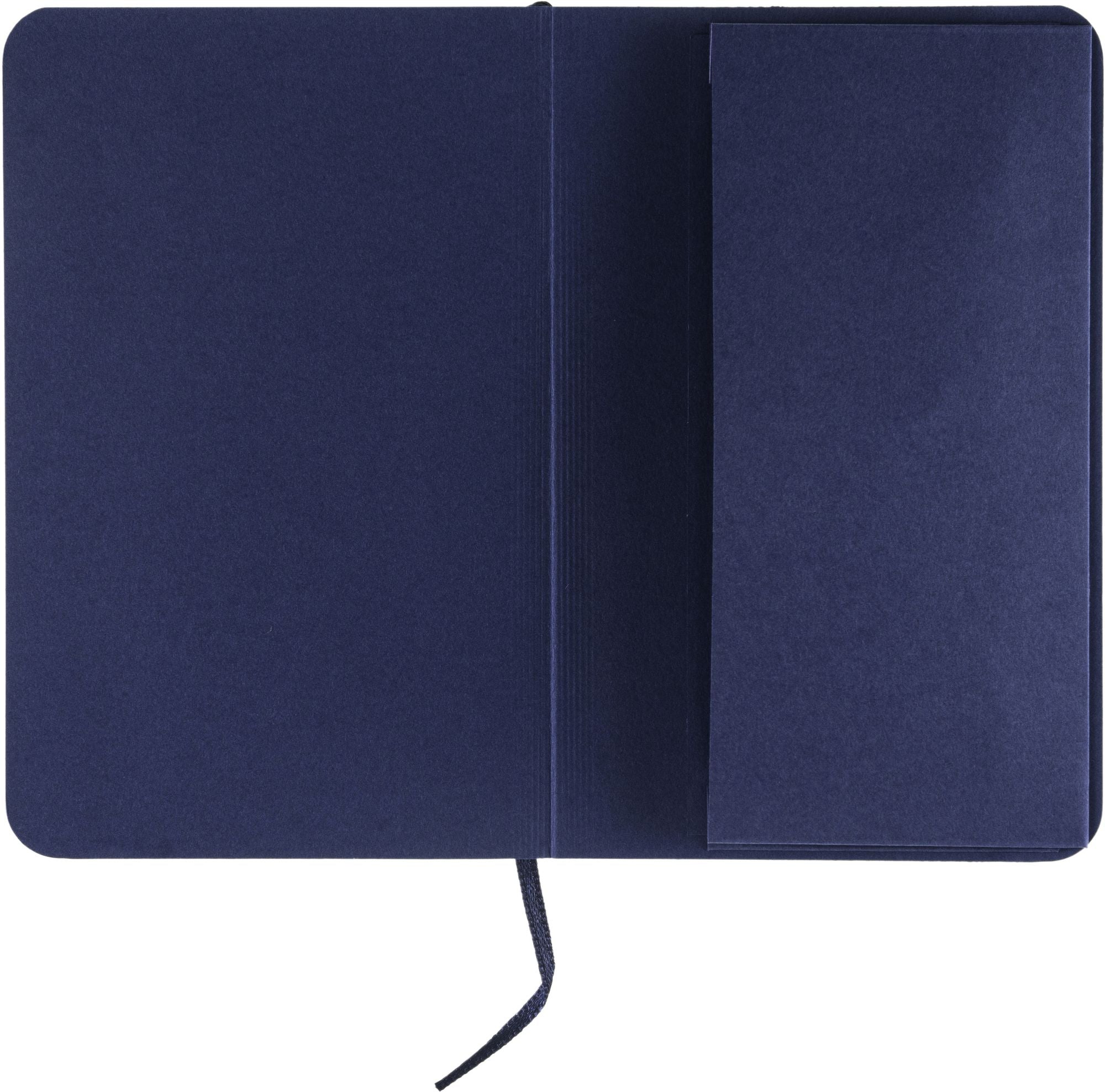 Ecoqua Plus Journal, 3.5 x 5.5, Stitch-Bound, Lined, Navy