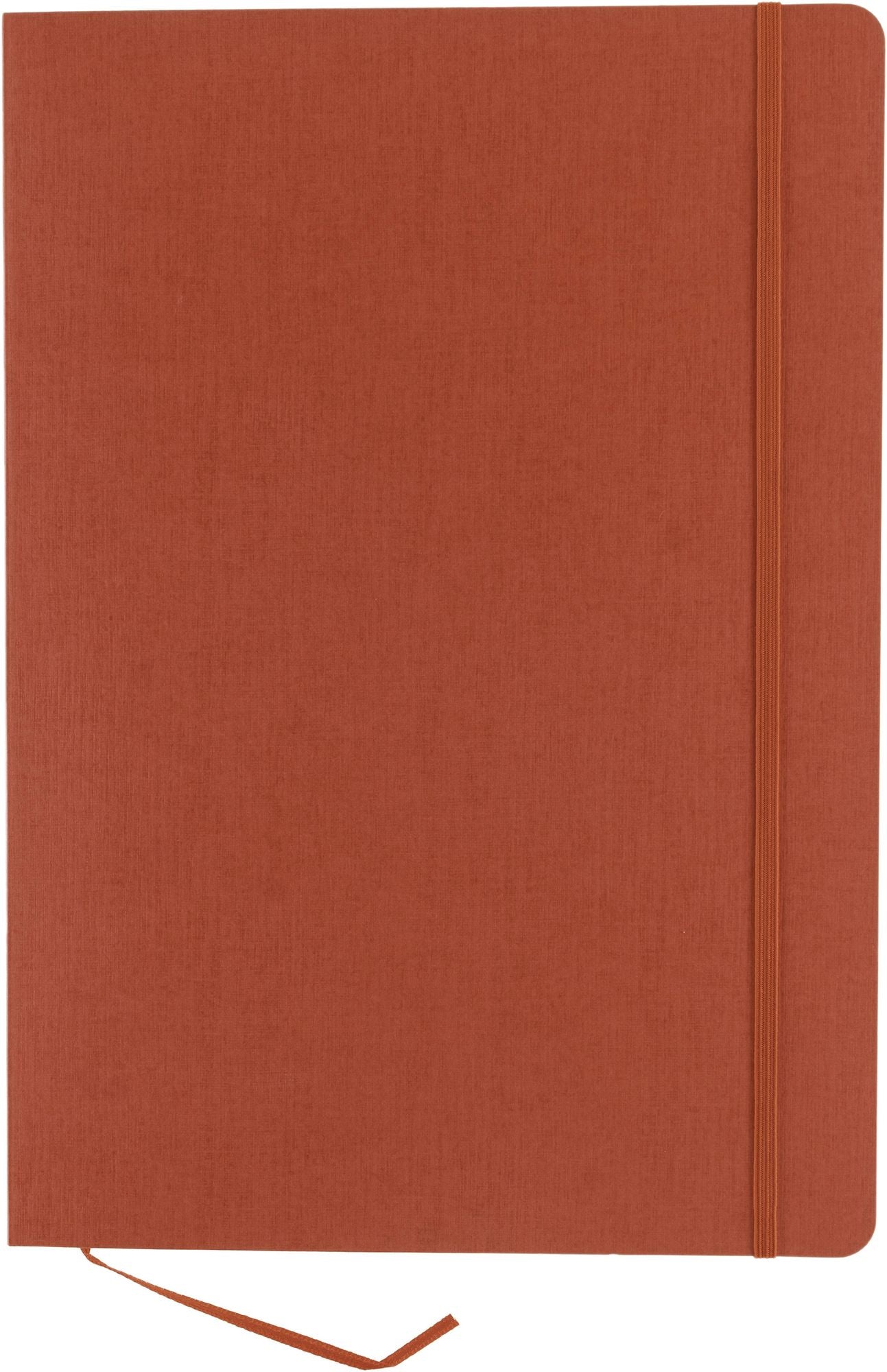 Ecoqua Plus Journal, A4, Stitch-Bound, Lined, Red