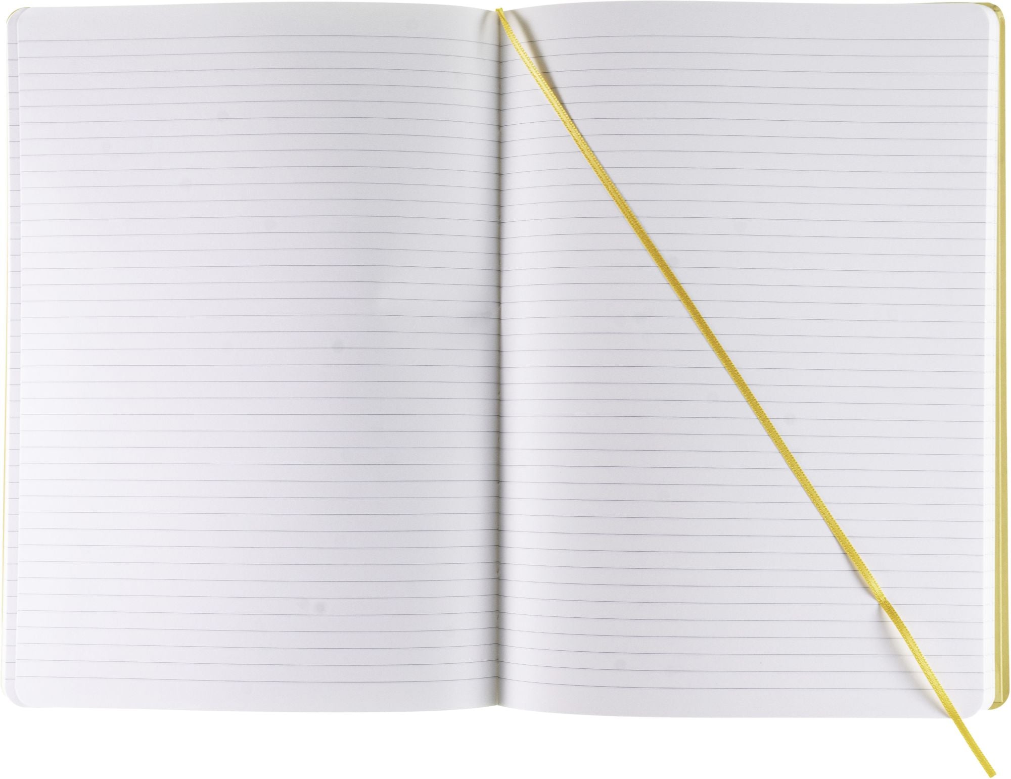 Ecoqua Plus Journal, A4, Stitch-Bound, Lined, Yellow