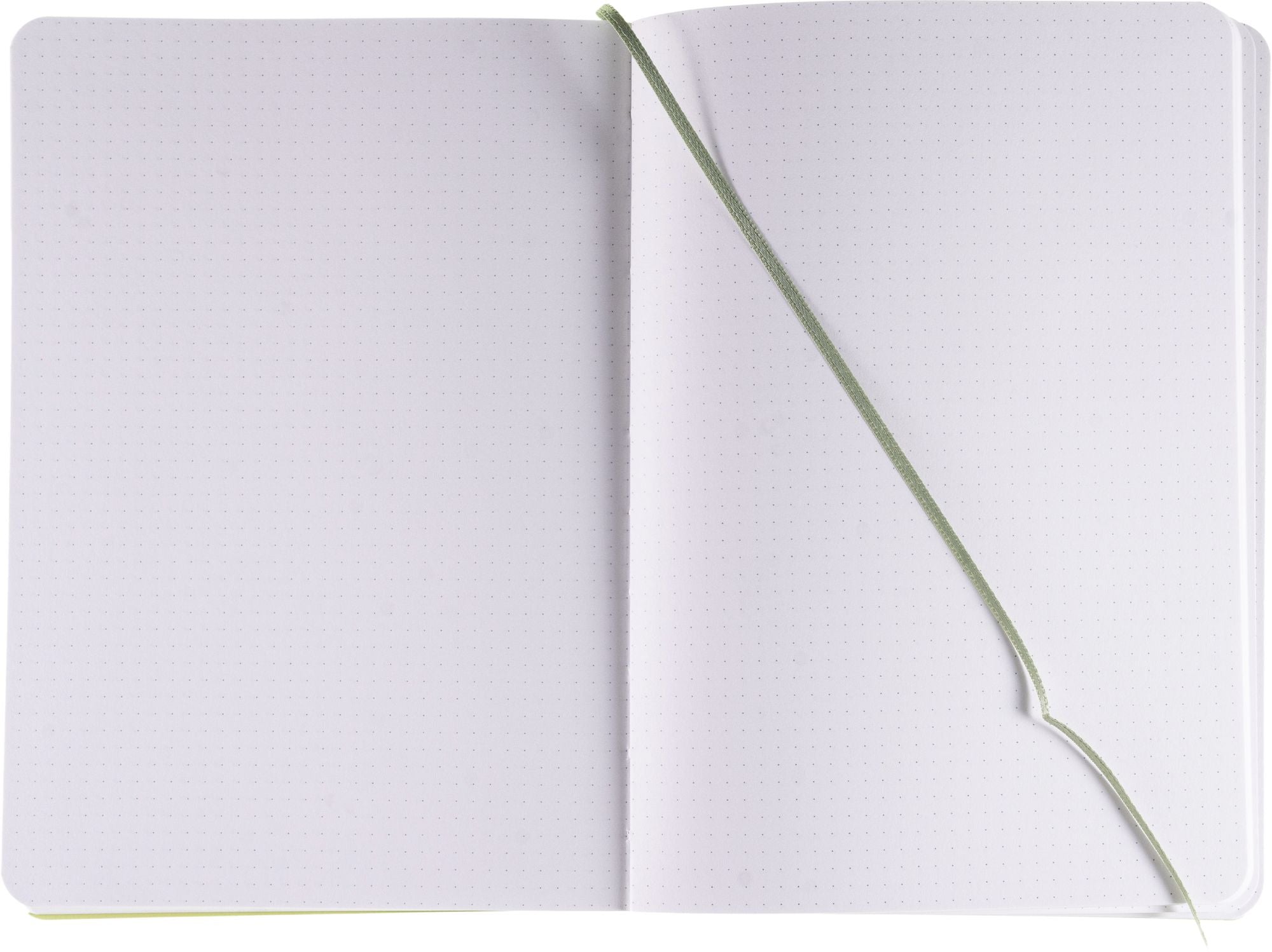 Ecoqua Plus Journal, A5, Stitch-Bound, Dotted, Lime