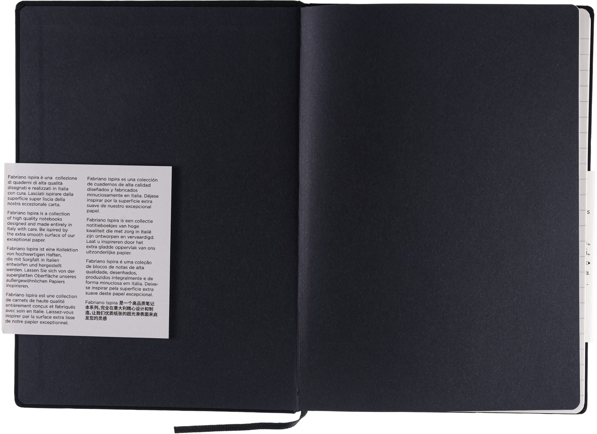 Ispira Journal, A5, Hard-Cover, Lined, Black