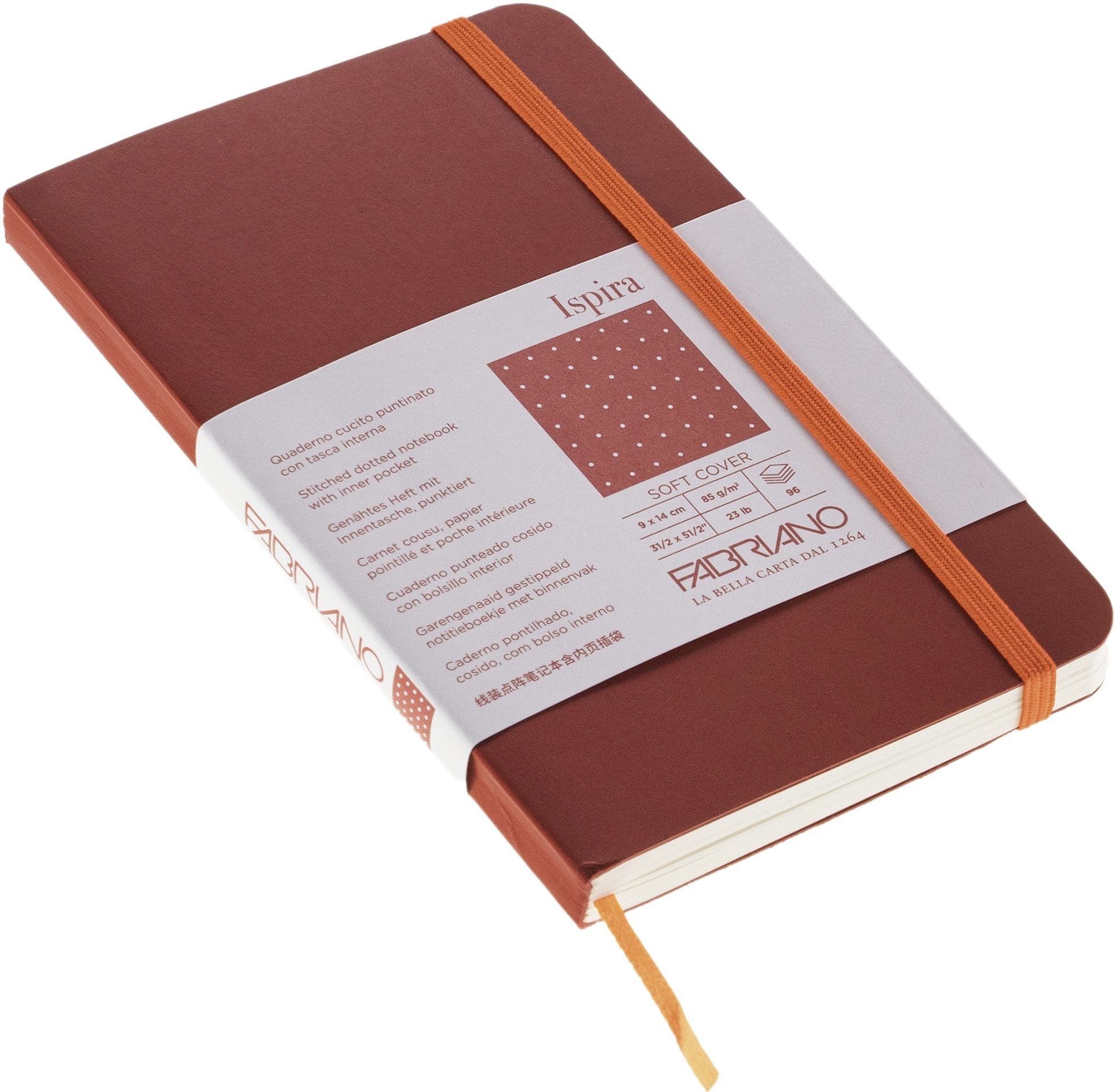 Ispira Journal, 3.5 x 5.5, Soft-Cover, Dotted, Red