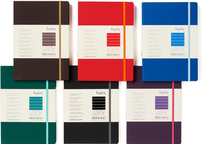 Ispira Journal, 3.5 x 5.5, Hard-Cover, Lined, Red