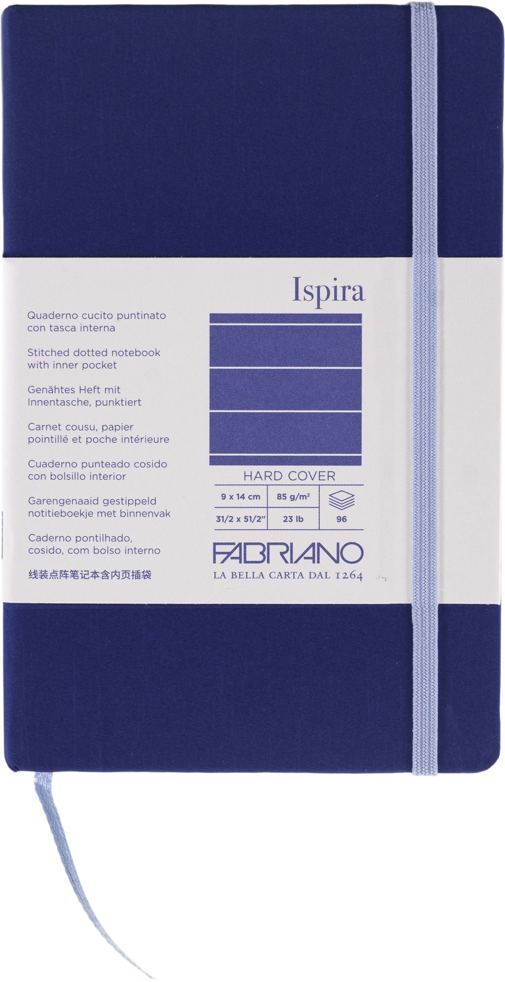 Ispira Journal, 3.5 x 5.5, Hard-Cover, Lined, Blue