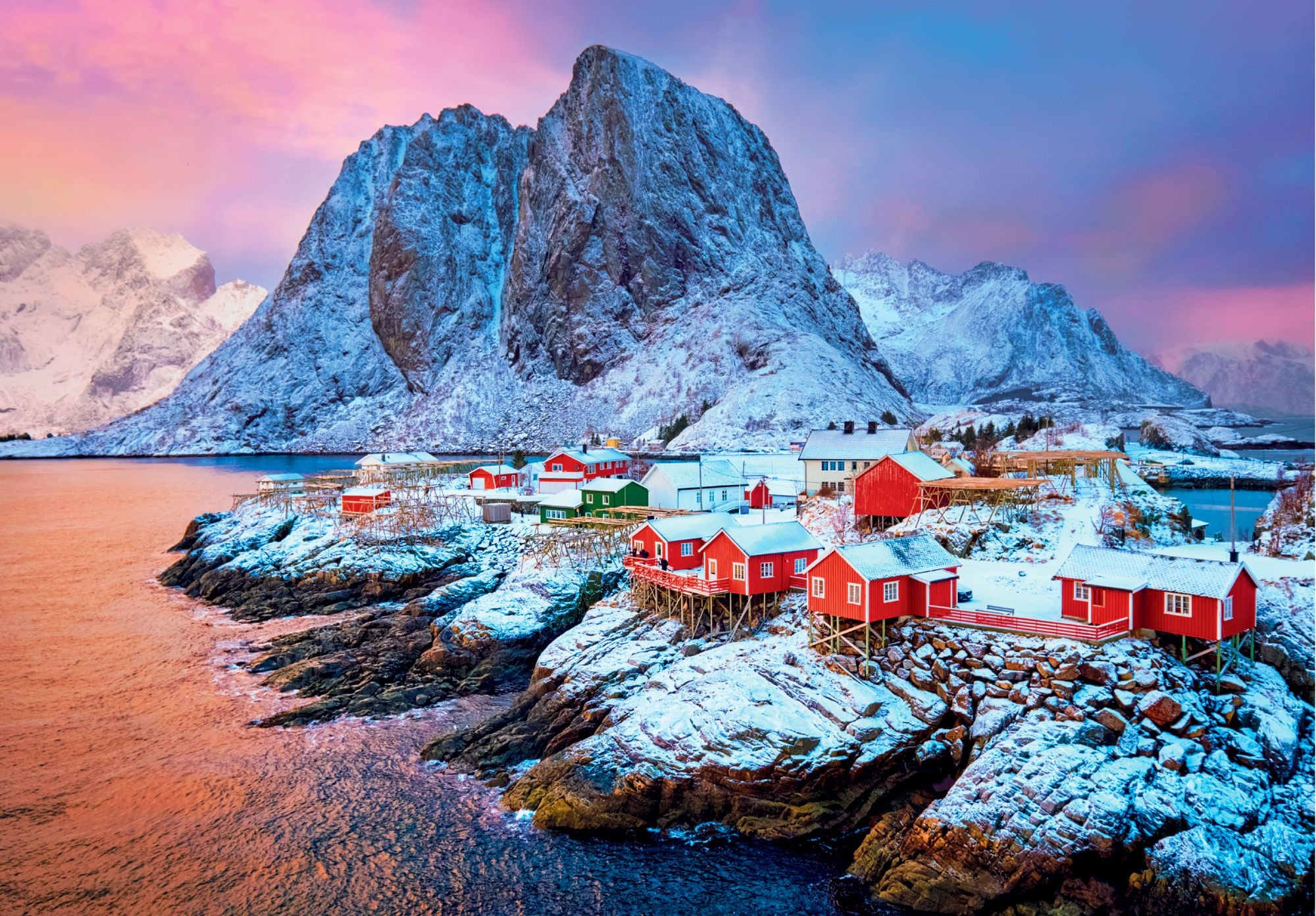 Hamnoy Village 500 Piece Puzzle