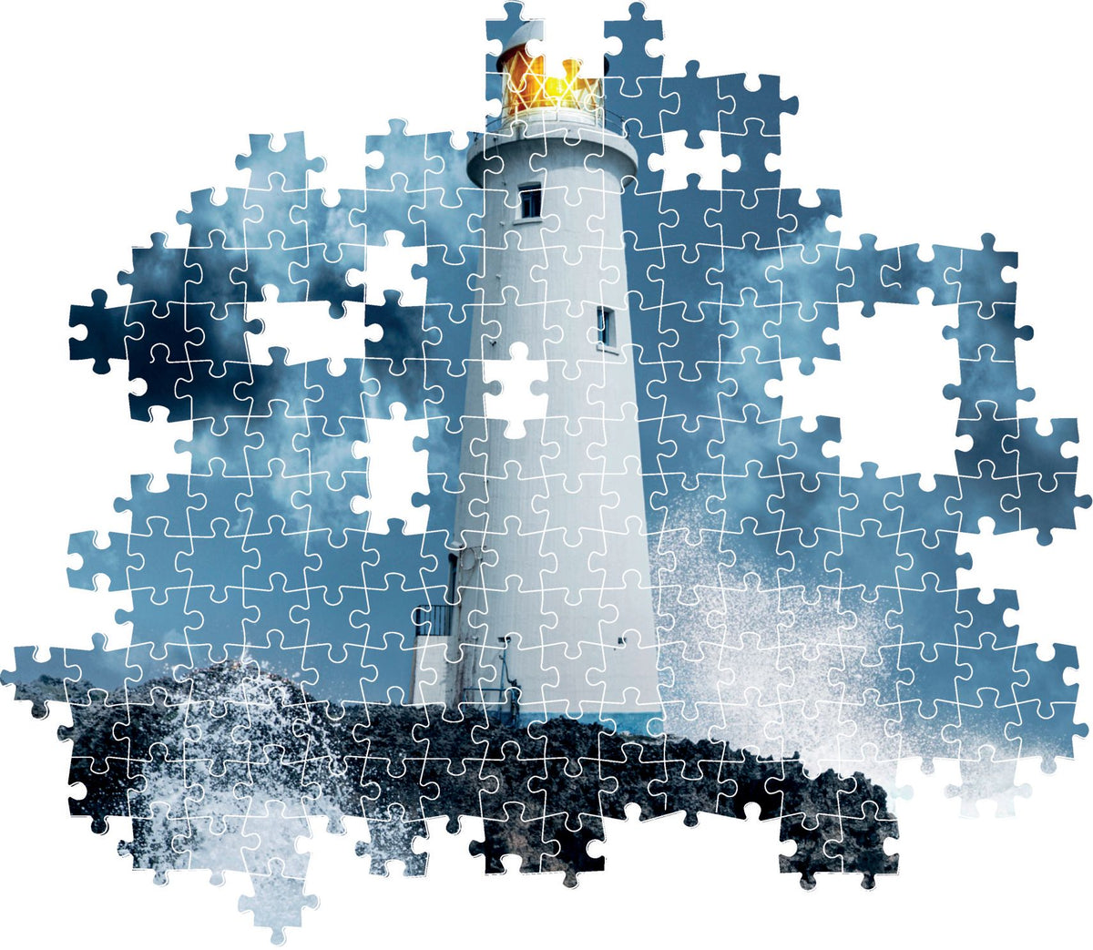 Lighthouse in the Storm 1000 Piece Puzzle