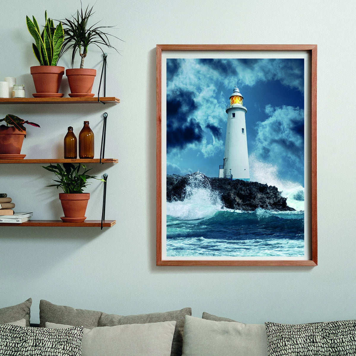 Lighthouse in the Storm 1000 Piece Puzzle