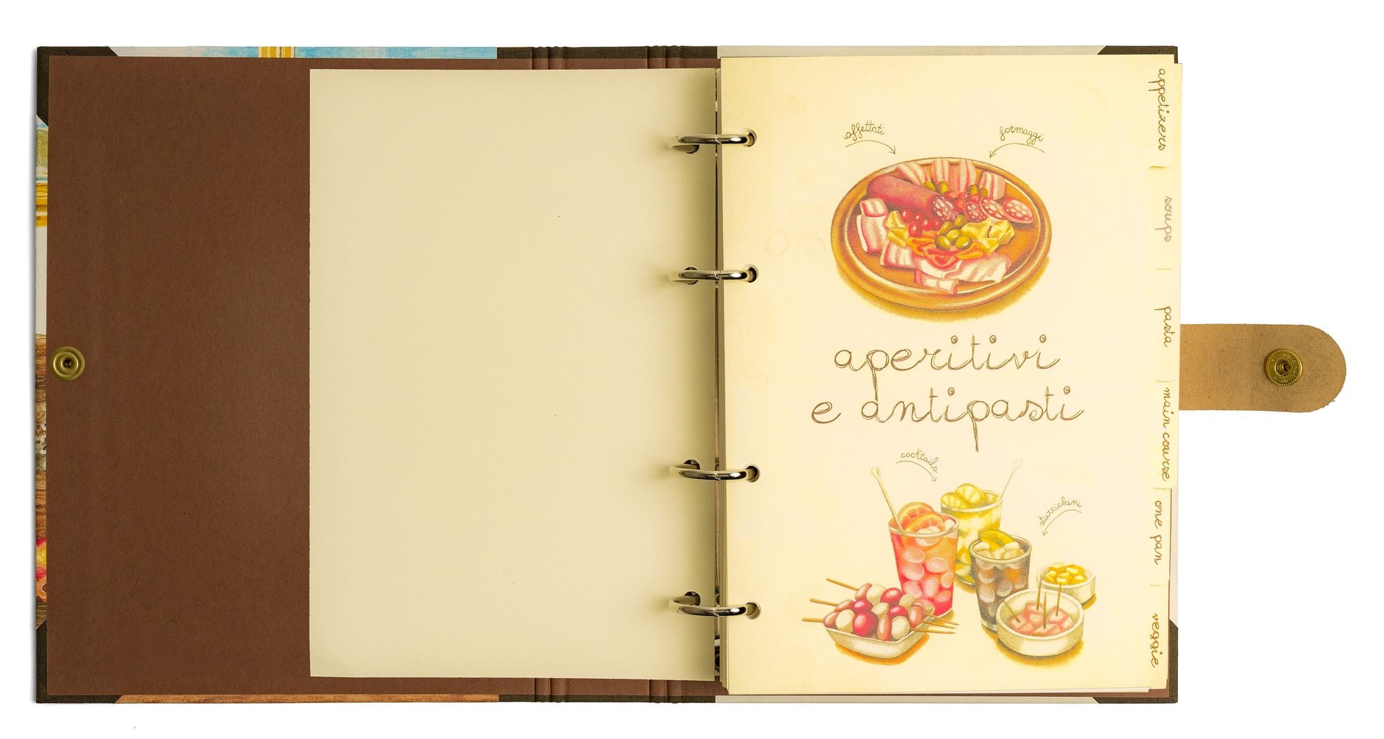 Vintage Italian Countryside Recipe Journal