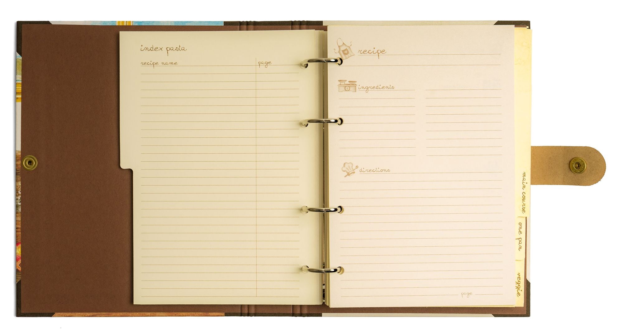 Vintage Italian Countryside Recipe Journal