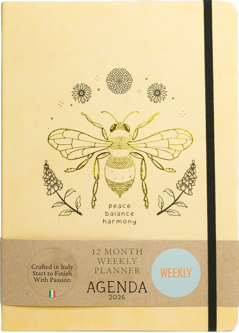 2026 Queen Bee Recycled Leather Planner