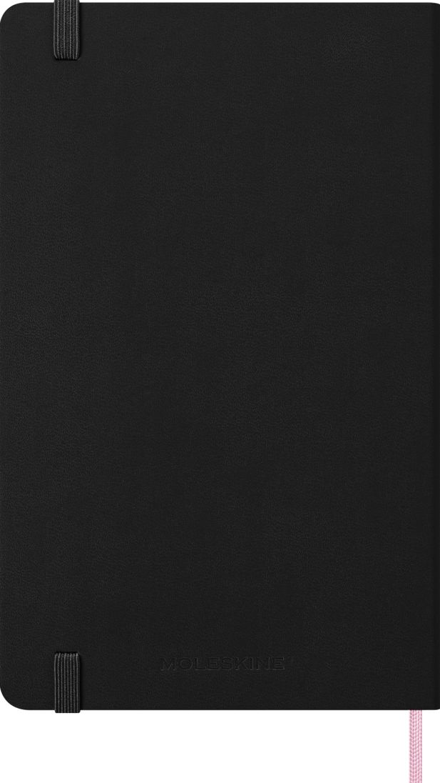 Moleskine x BLACKPINK Limited Edition Notebook, Hard Cover, Large (5" x 8.25") Ruled/Lined, Black, 240 Pages