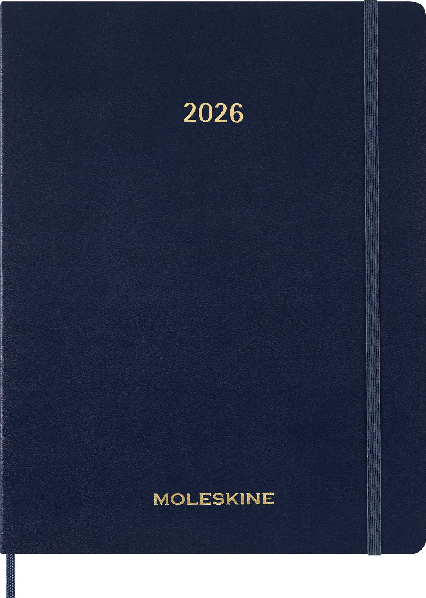 2026 Moleskine Sapphire Blue 15-Month XXL Essential Soft Cover Weekly Vertical Planner