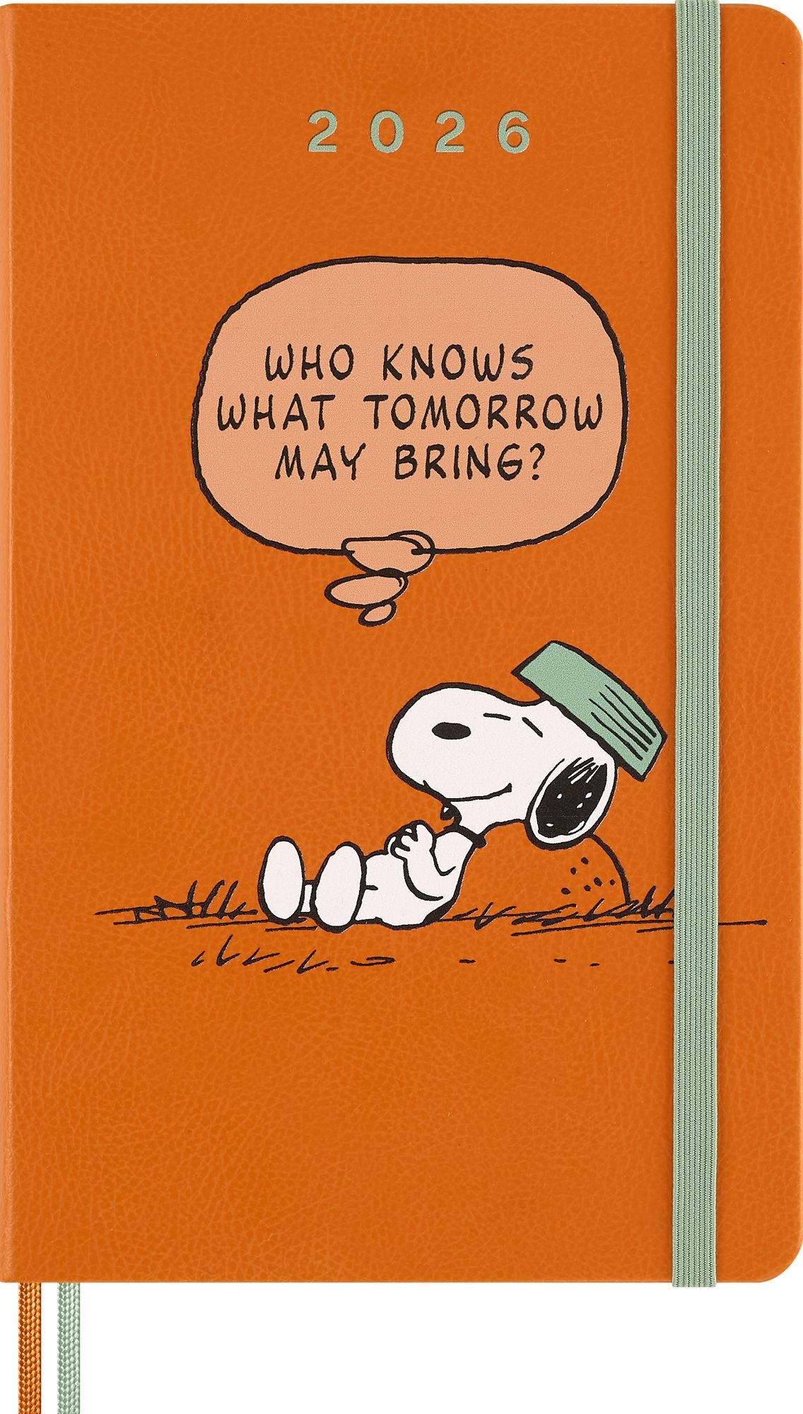 2026 Moleskine Limited Edition Peanuts 'Snoopy' 12 Month Weekly Planner, Hard Cover, Large (5" x 8.25"), Cadmium Orange, 208 pages