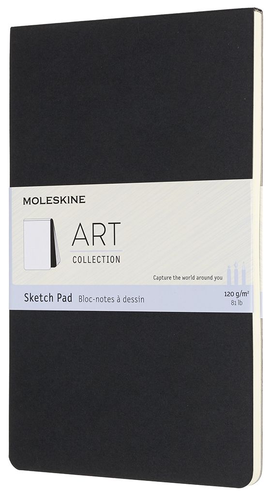Moleskine Art Sketch Pad, Large, Black (5 x 8.25)