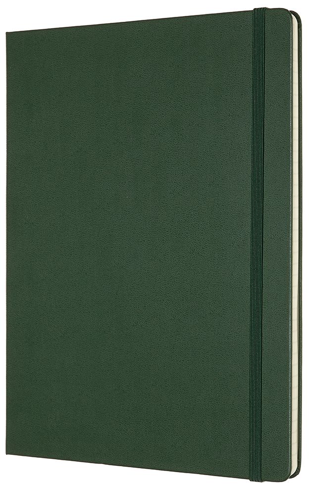 Moleskine Classic Notebook, Extra Large, Ruled, Myrtle Green, Hard Cover (7.5 x 9.75)