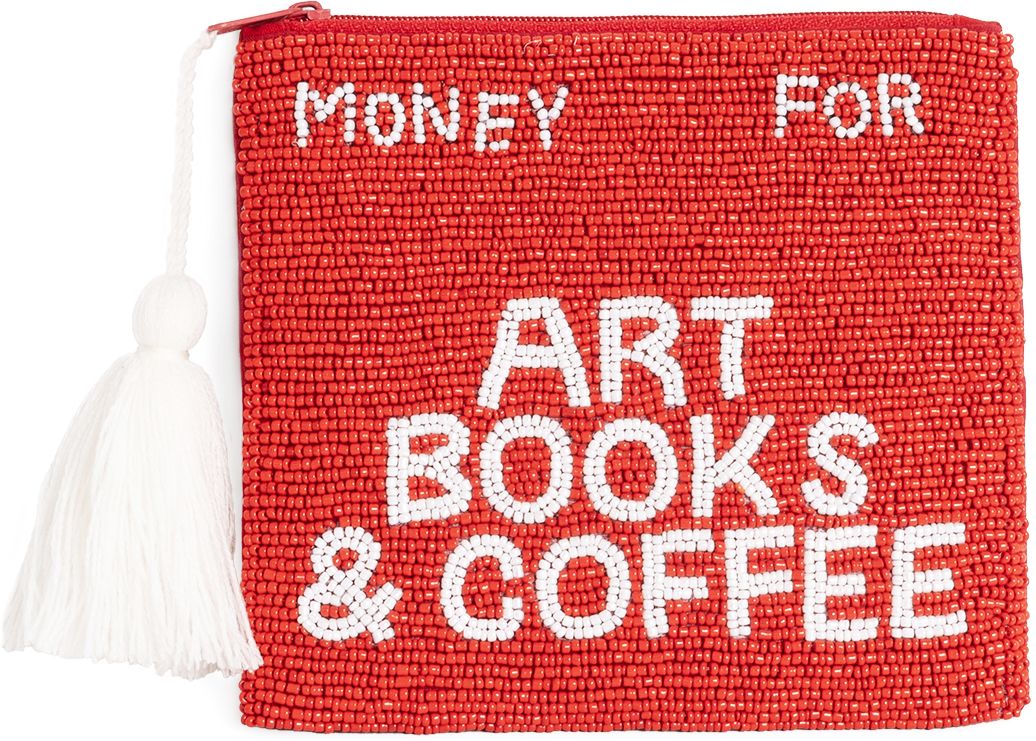 Art, Books & Coffee Medium Clutch
