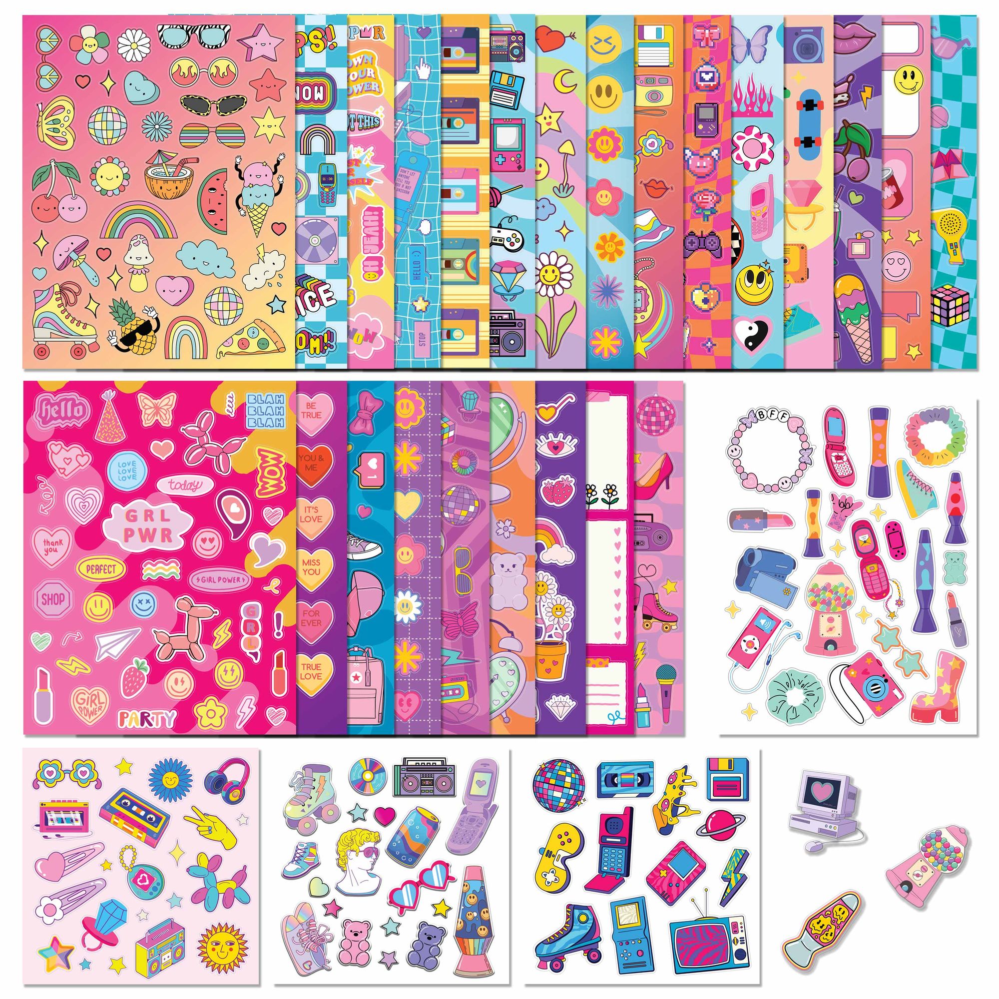 Kaleidoscope Retro Sticker Bomb Kit