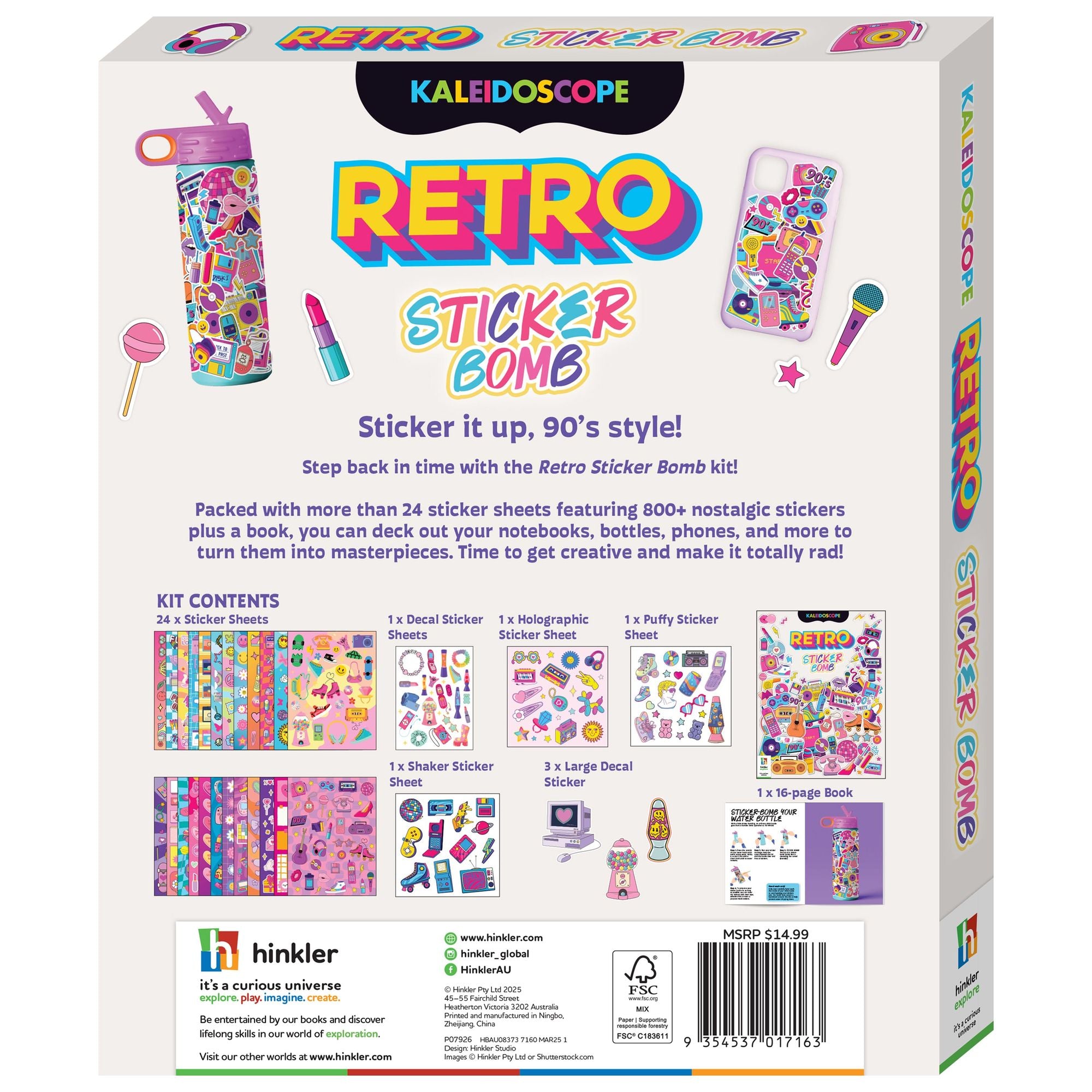 Kaleidoscope Retro Sticker Bomb Kit