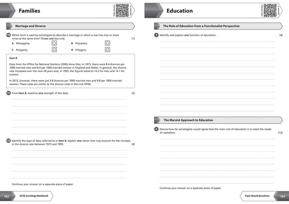 AQA GCSE 9-1 Sociology All-in-One Complete Revision and Practice: Ideal for home learning, 2023 and 2024 exams