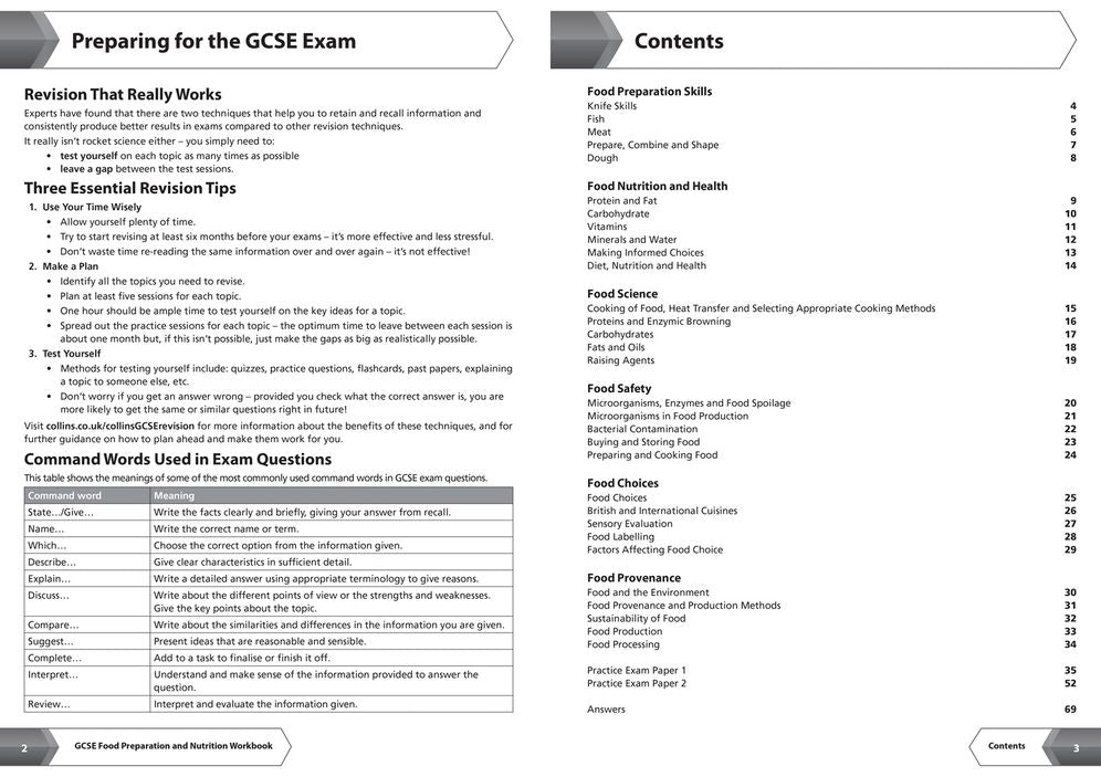 AQA GCSE 9-1 Food Preparation & Nutrition Workbook: Ideal for home learning, 2023 and 2024 exams