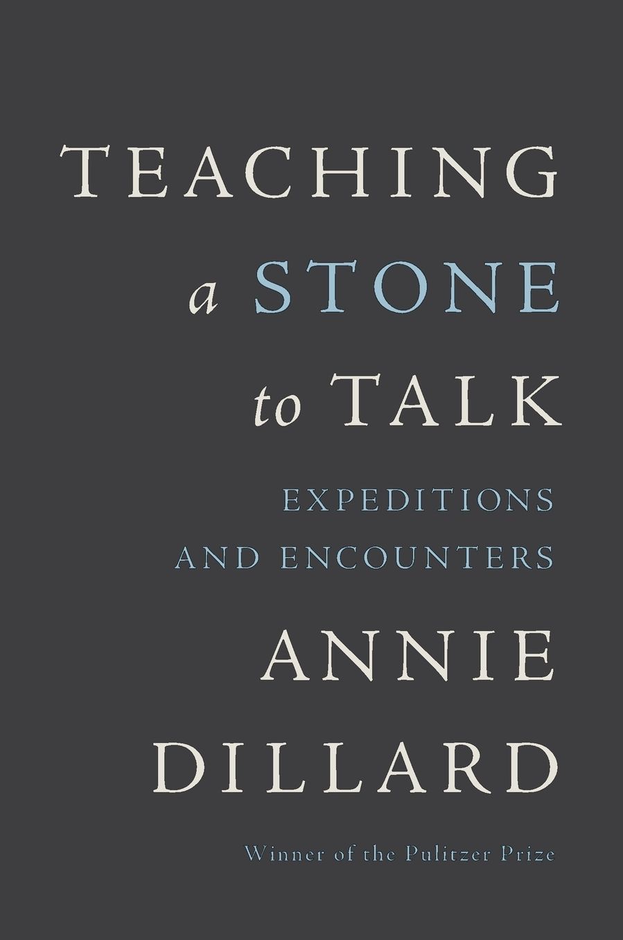 Teaching a Stone to Talk: Expeditions and Encounters