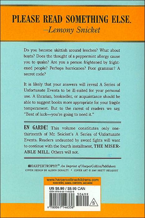 The Wide Window: Or, Disappearance! (Series of Unfortunate Events Series #3)