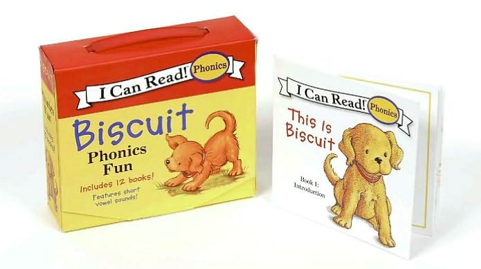 Biscuit 12-Book Phonics Fun!: A Box of 12 Mini-Books Featuring Short and Long Vowel Sounds