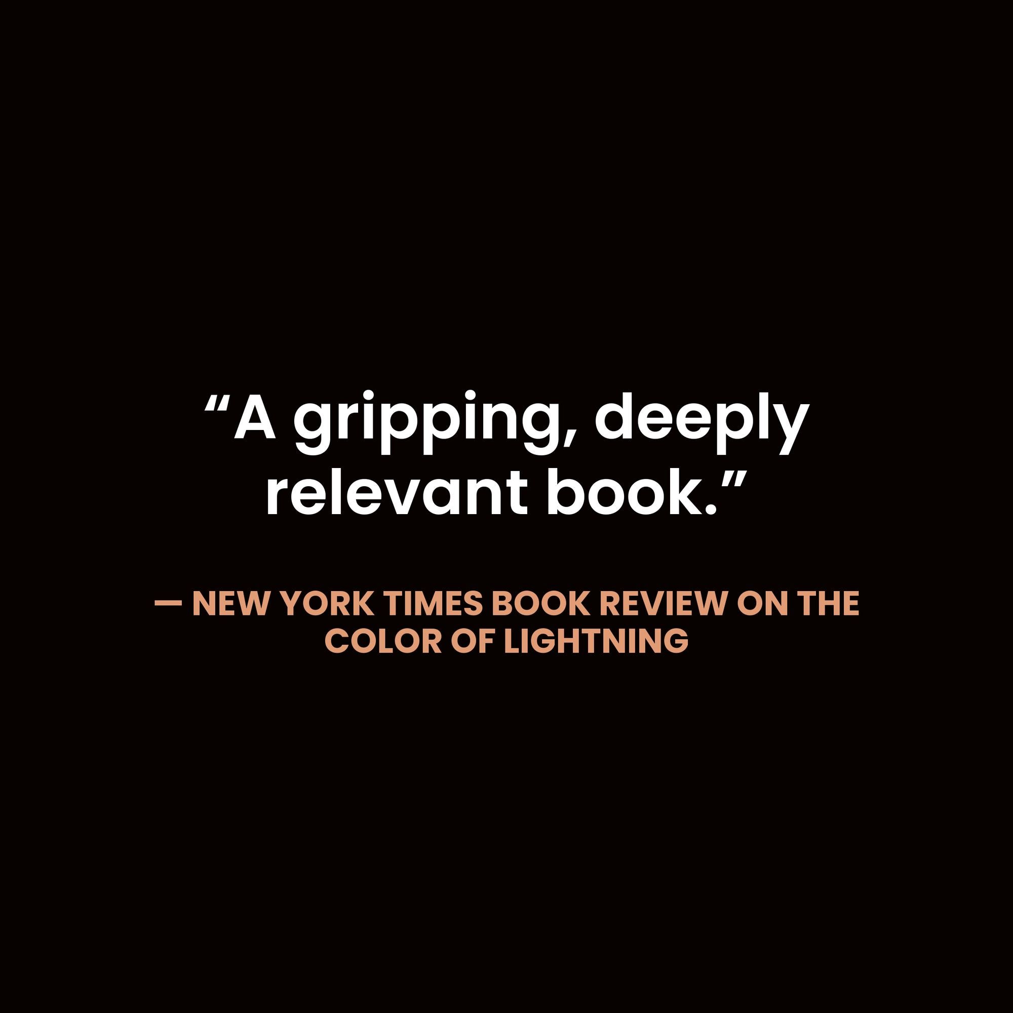 The Color of Lightning