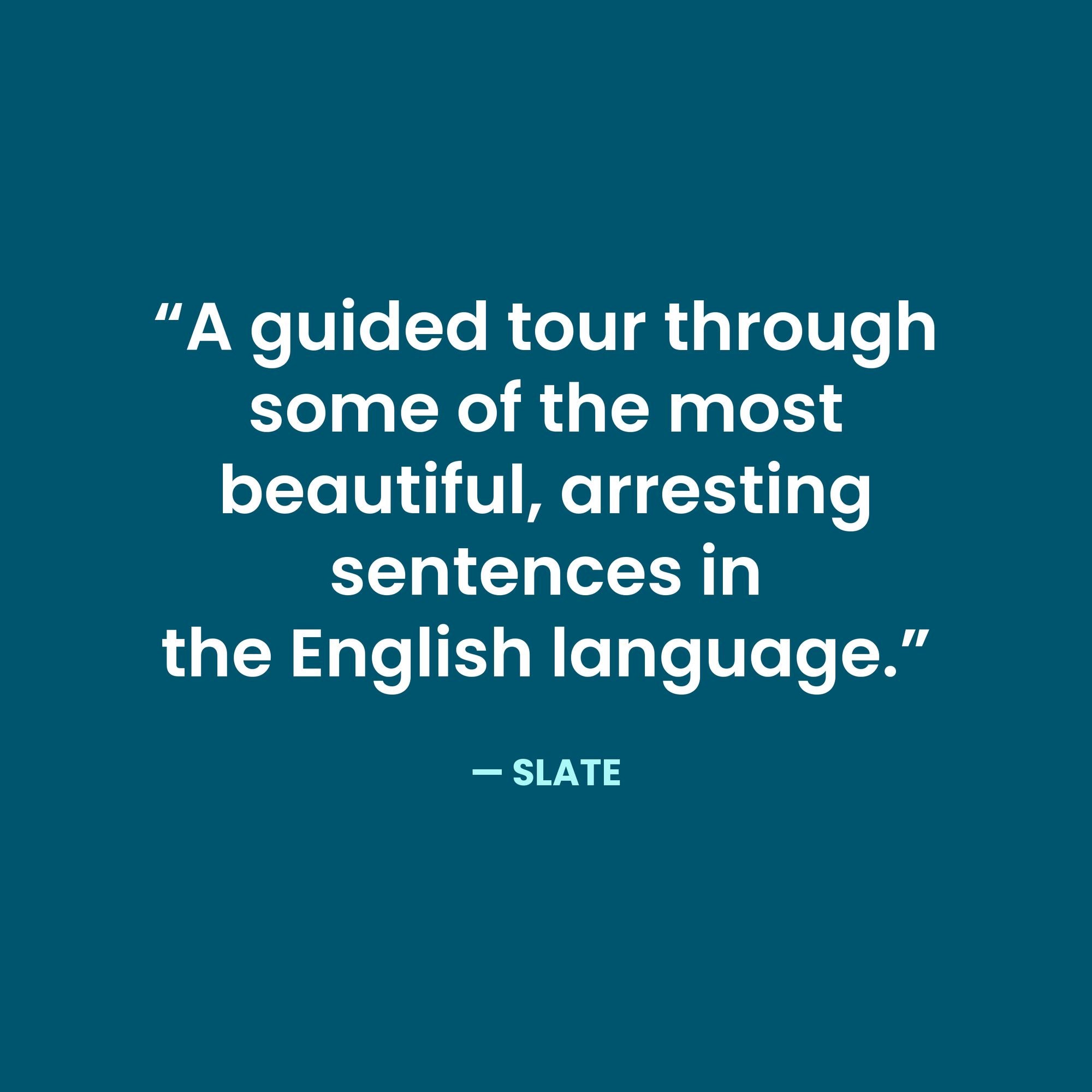 How to Write a Sentence: And How to Read One