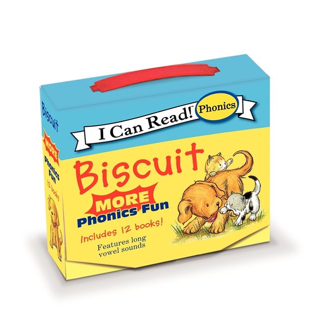 Biscuit: MORE 12-Book Phonics Fun!: A Box of 12 Mini-Books Featuring Short and Long Vowel Sounds for Dog Lovers