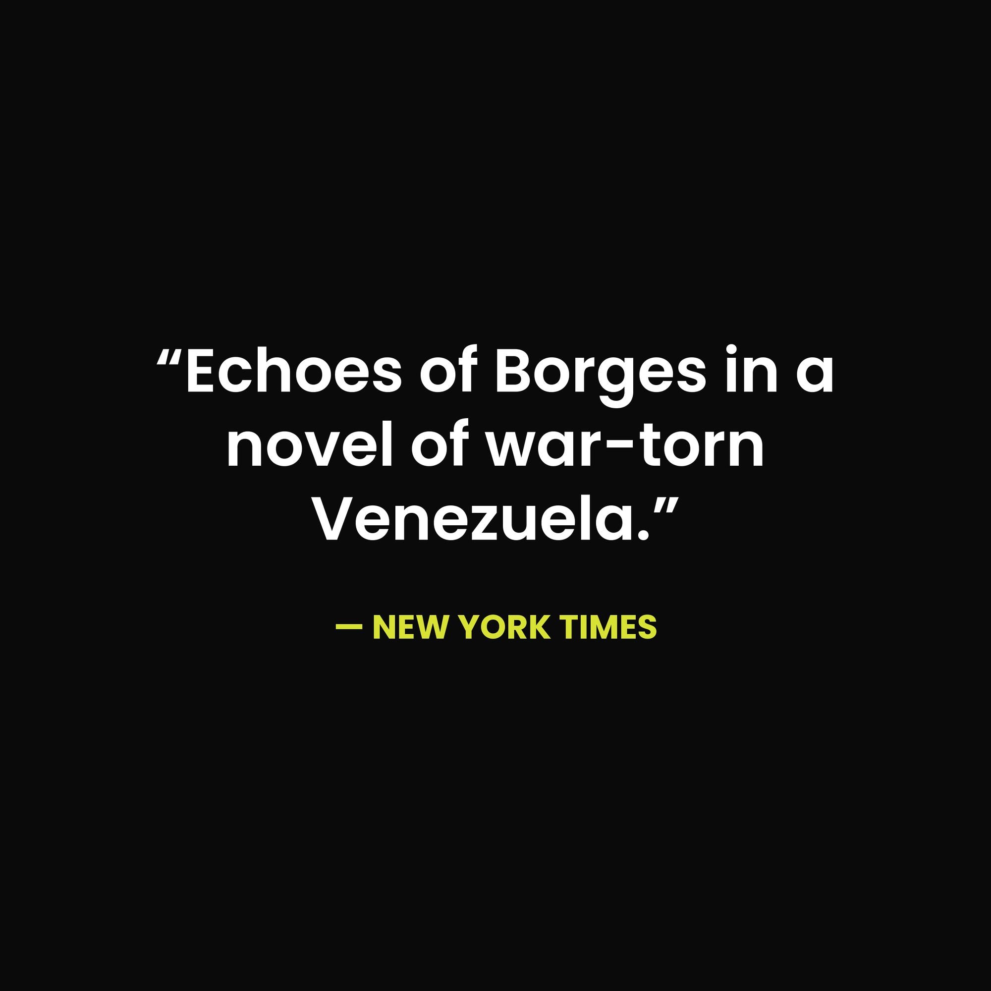 It Would Be Night in Caracas