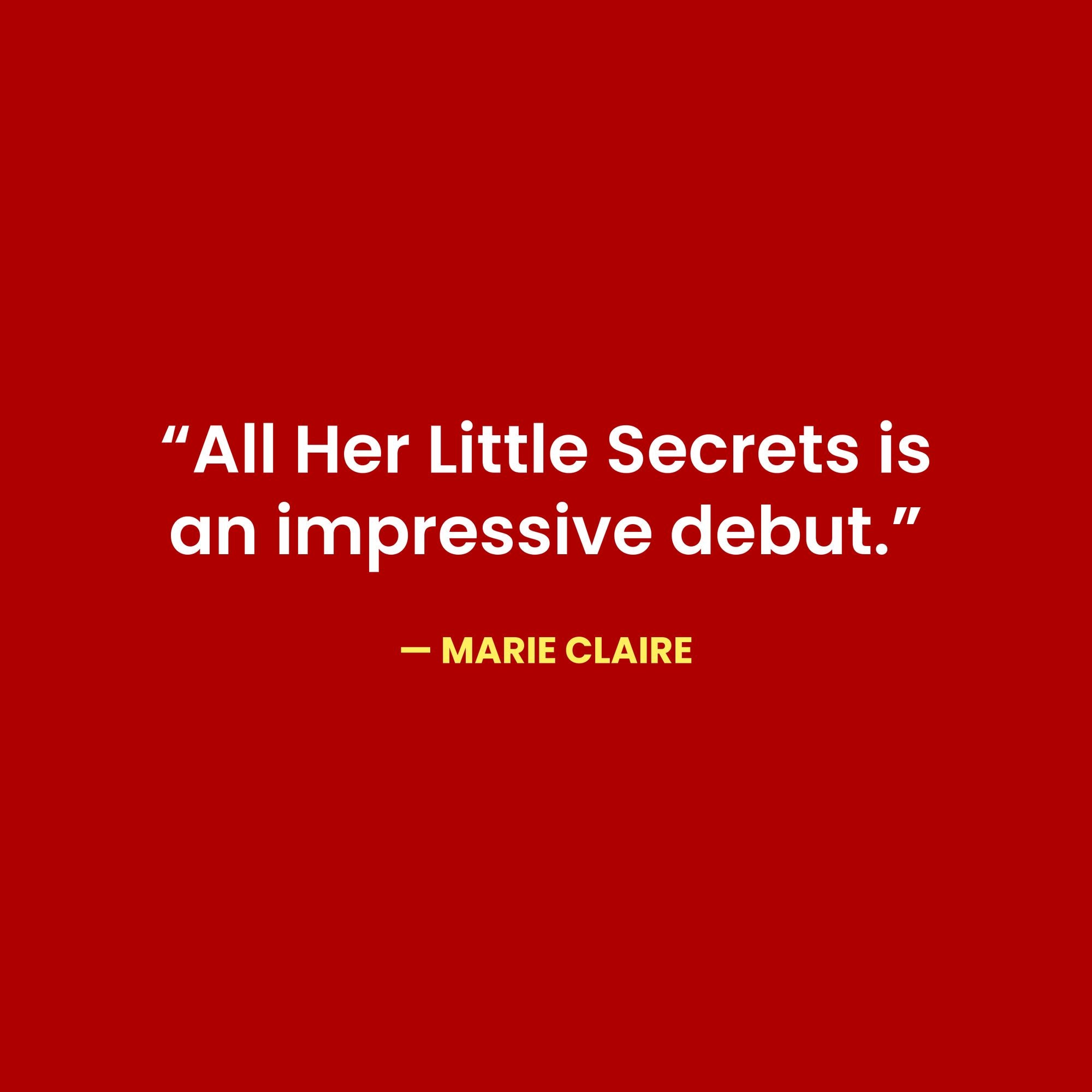 All Her Little Secrets: A Novel