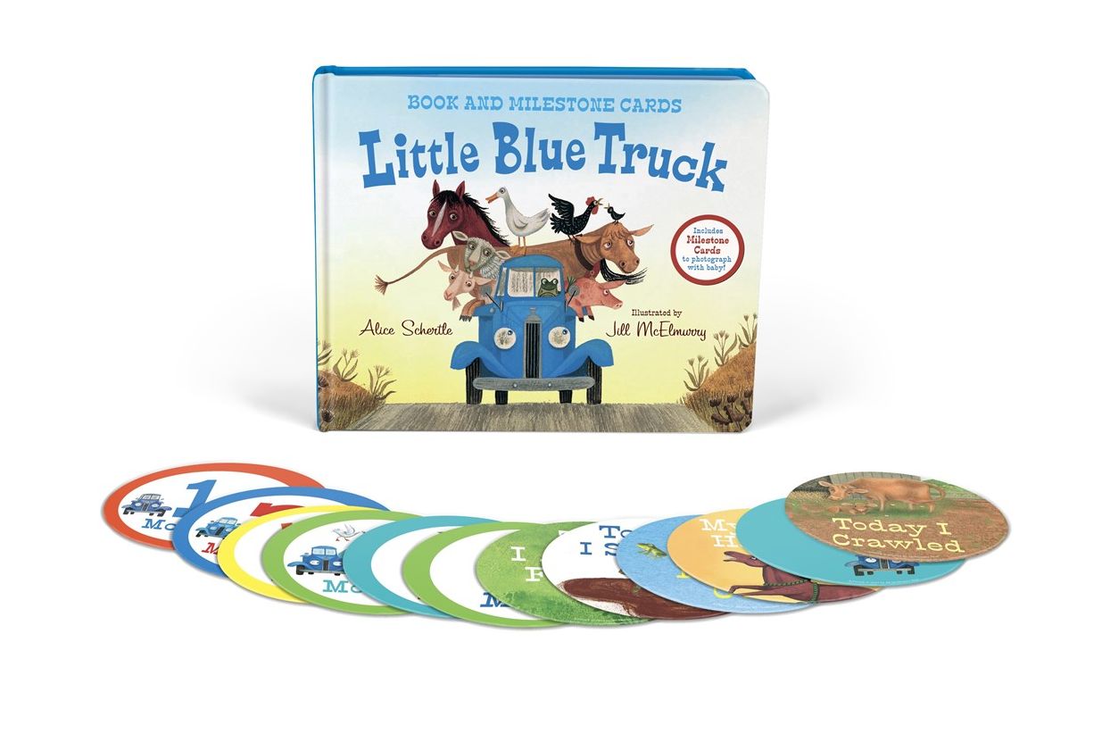 Little Blue Truck Milestone Edition: Book and Milestone Cards
