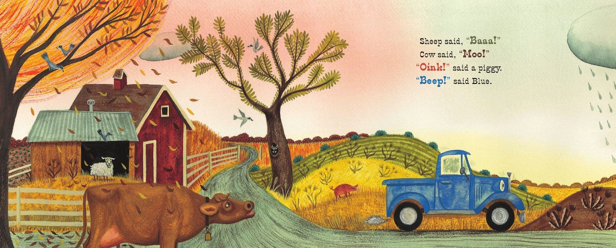 Little Blue Truck Milestone Edition: Book and Milestone Cards