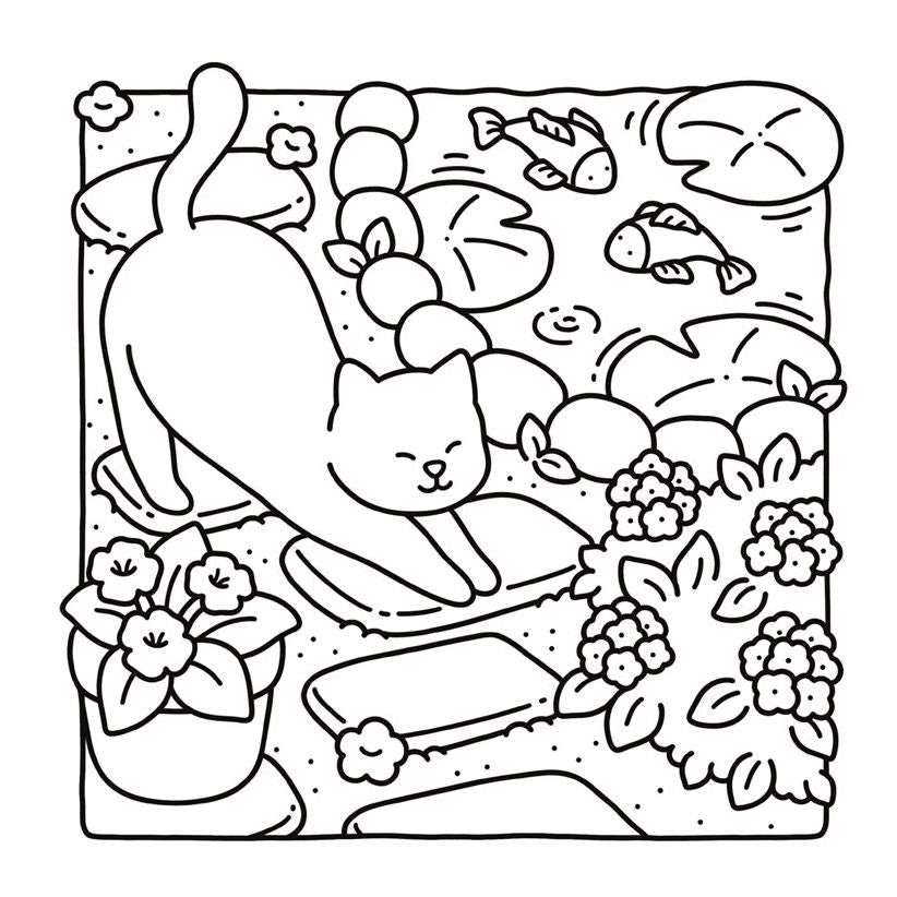 Cat Moments: Meow Life Coloring Book