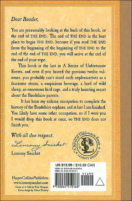 The End: Book the Thirteenth (A Series of Unfortunate Events)