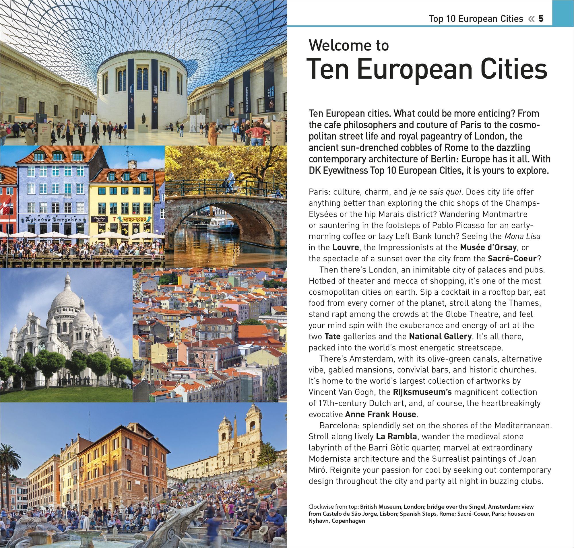 DK Top 10 European Cities: Top 10 lists for your perfect trip, plus an all-weather folded map