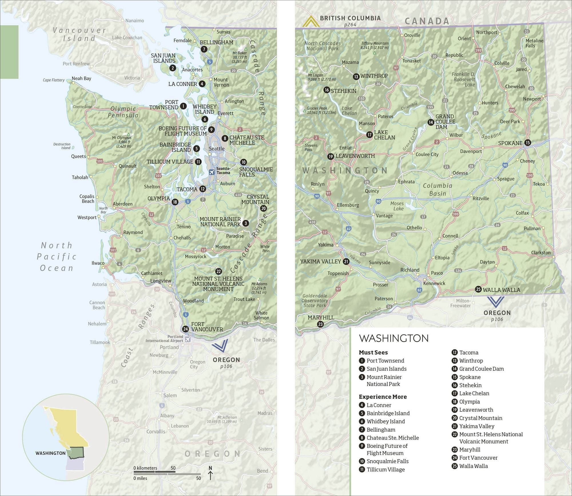DK Pacific Northwest: Oregon, Washington and British Columbia: Must-See Sights. Culture & History. Detailed Maps & Tours.