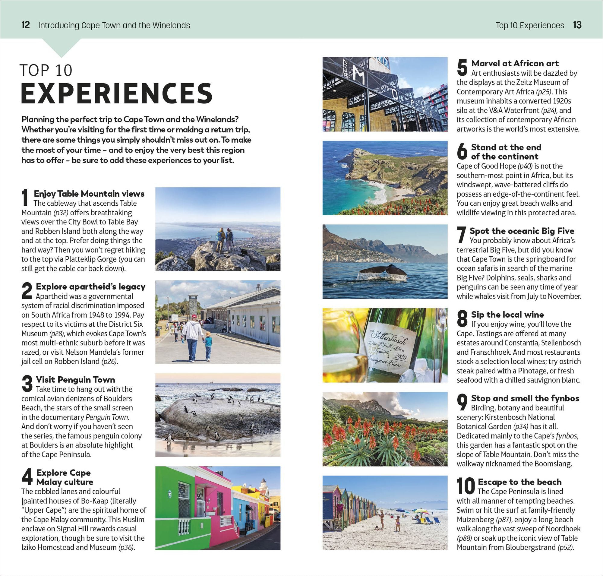 DK Top 10 Cape Town and the Winelands: Top 10 lists for your perfect trip, plus an all-weather folded map