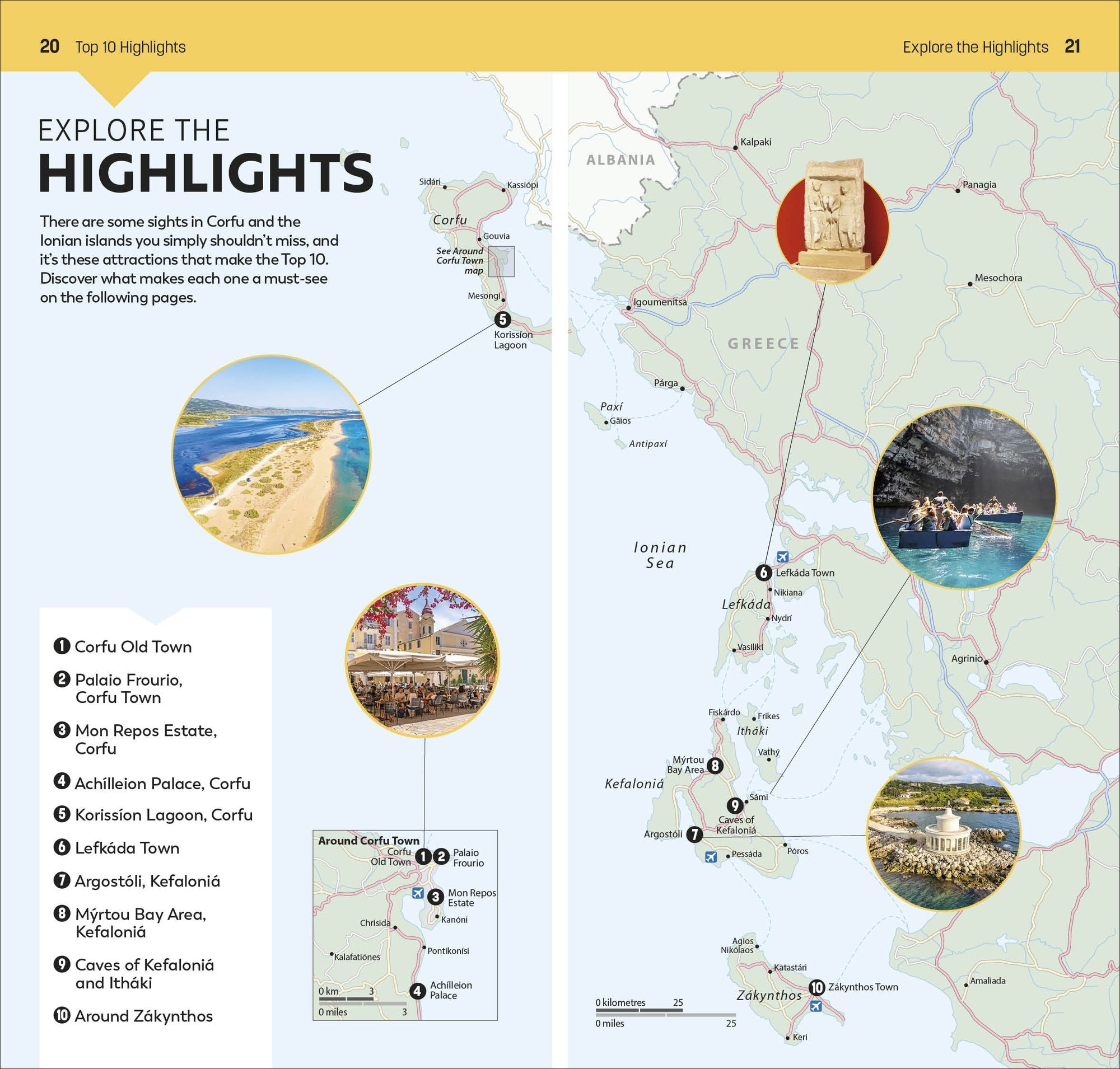 DK Top 10 Corfu and the Ionian Islands: Top 10 lists for your perfect trip, plus an all-weather folded map