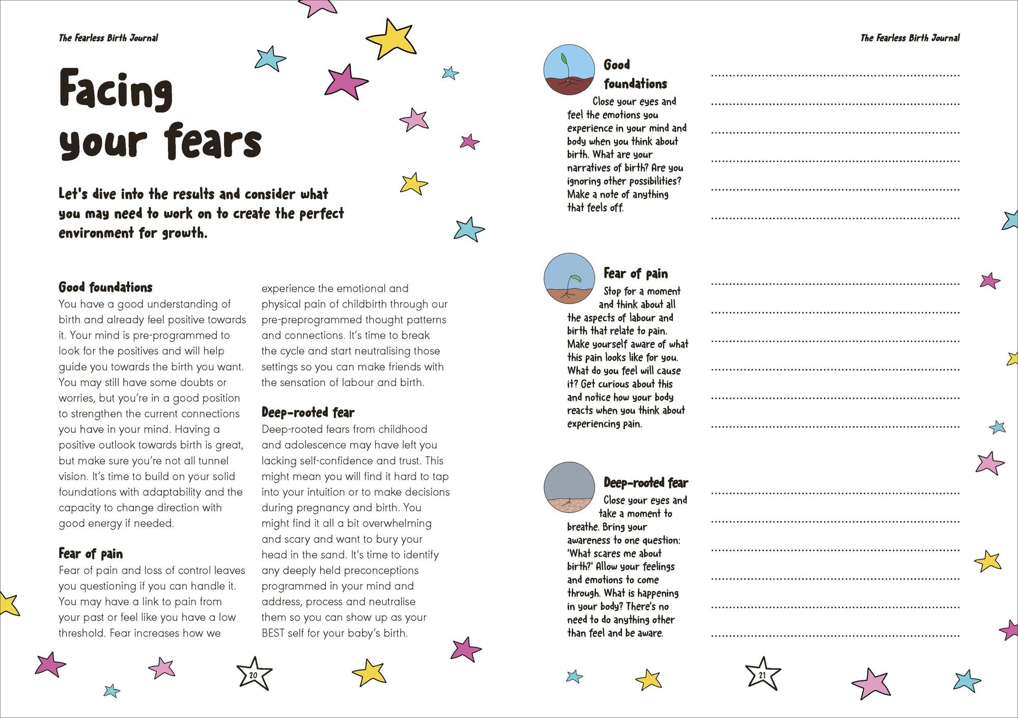 The Fearless Birth Journal: Growing Your Mind-Body Connection Throughout Pregnancy
