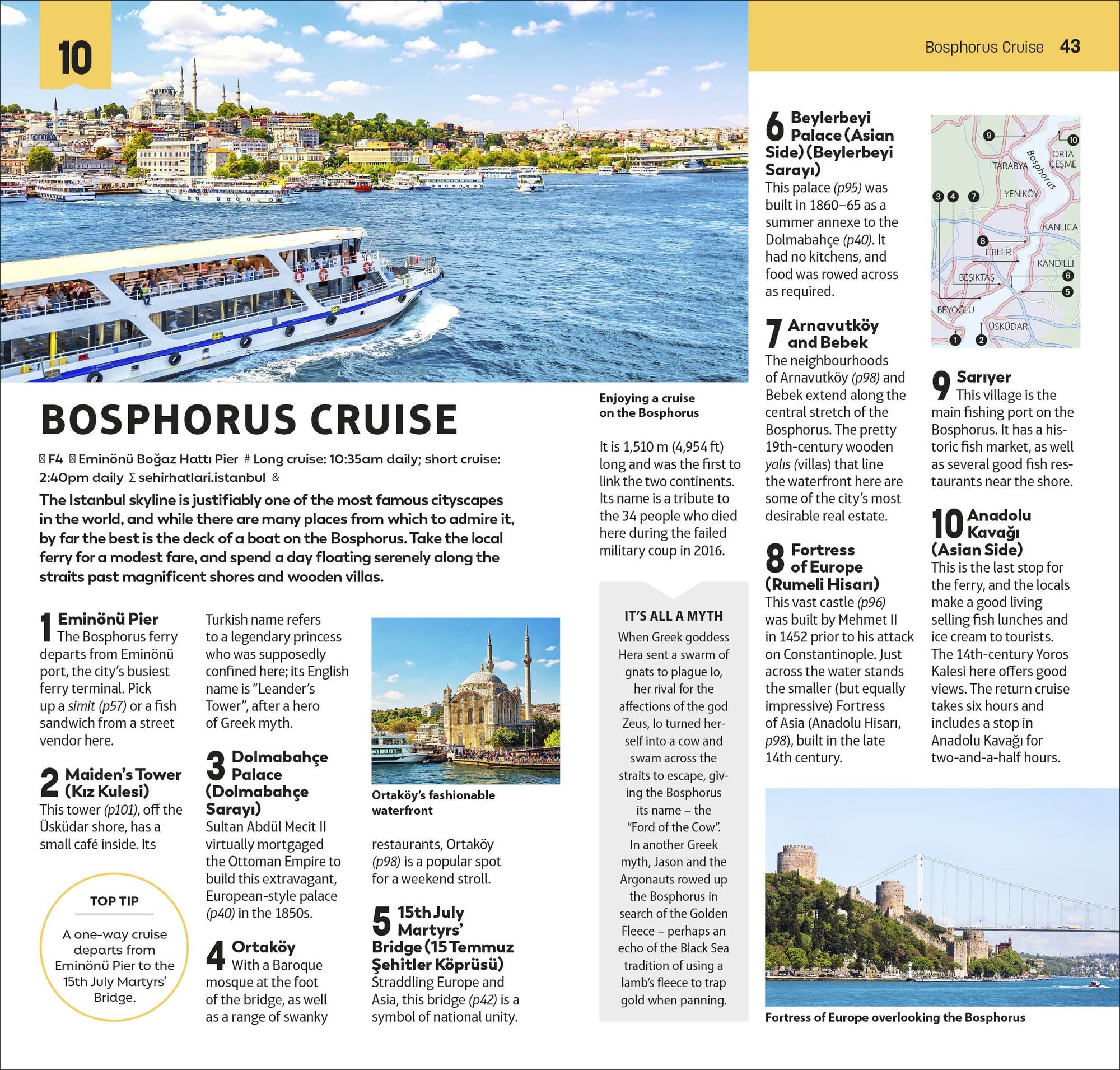 DK Top 10 Istanbul: Top 10 lists for your perfect trip, plus an all-weather folded map